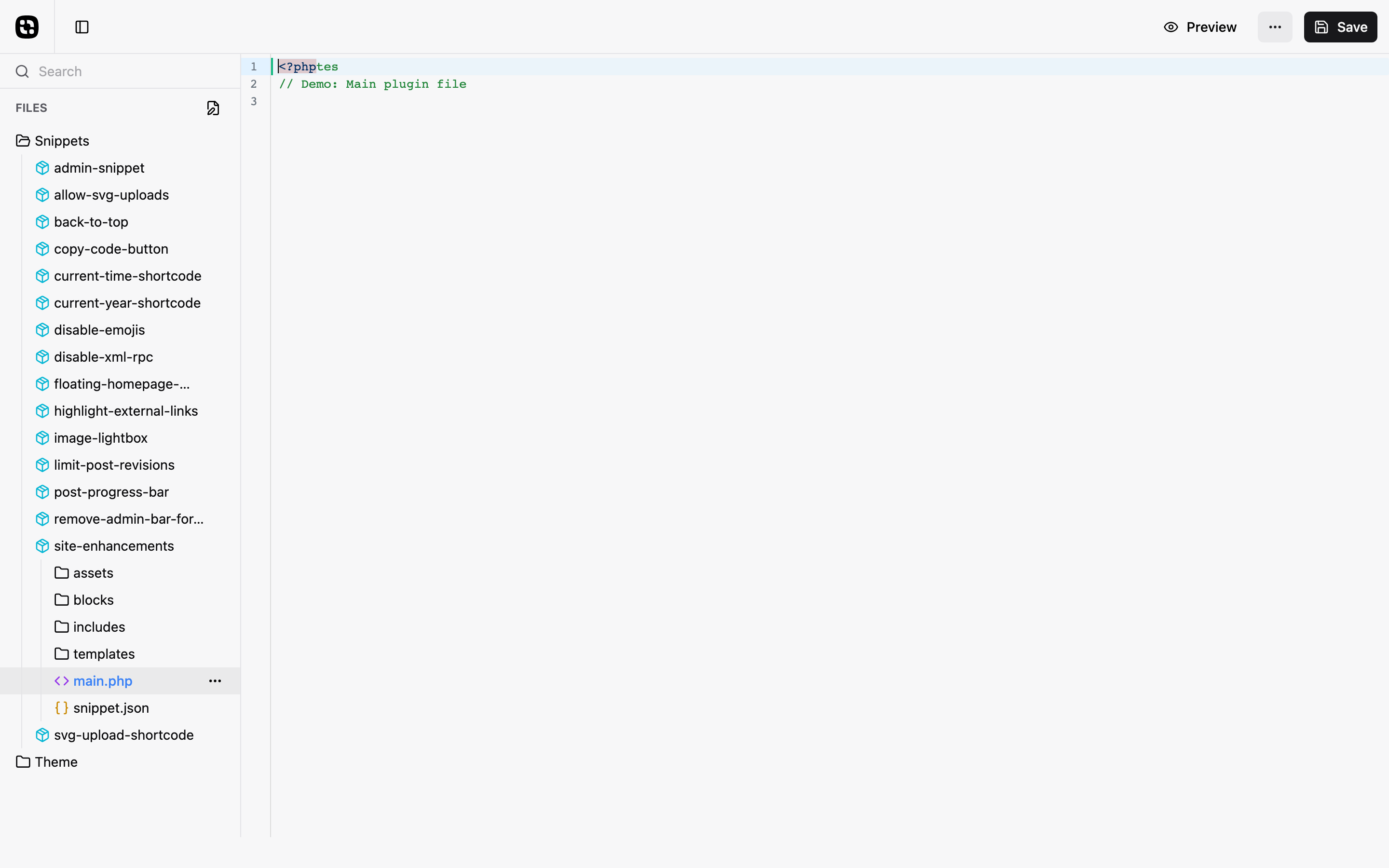 Editor Error