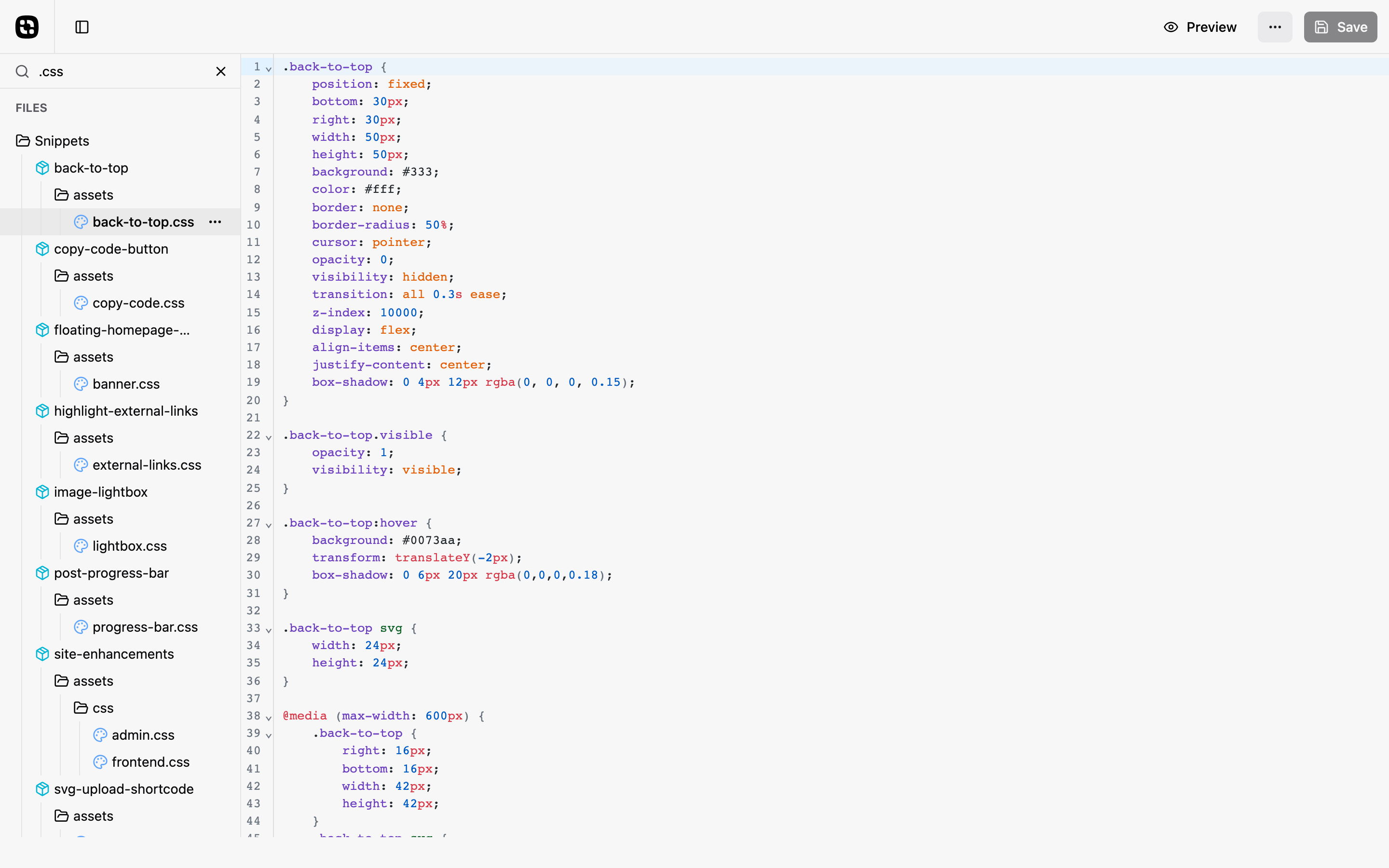 Editor Search