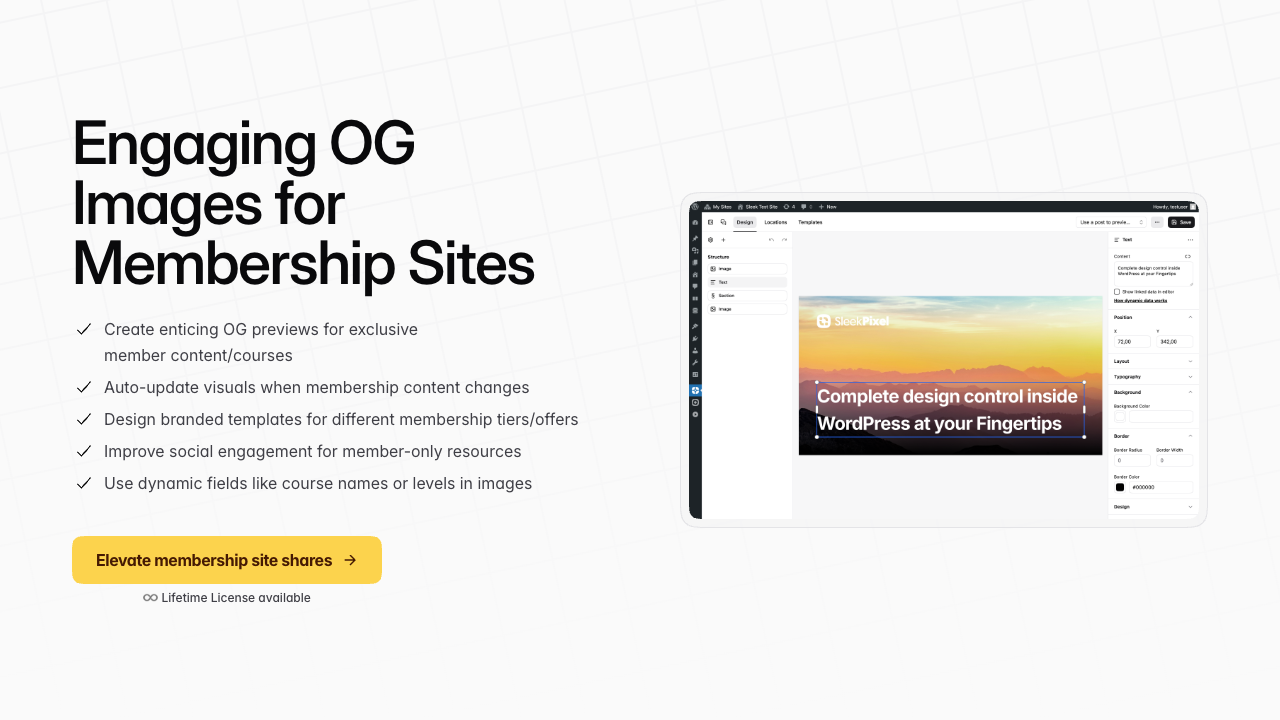Dynamic Open Graph Images For Membership Sites Sleekpixel Dynamic