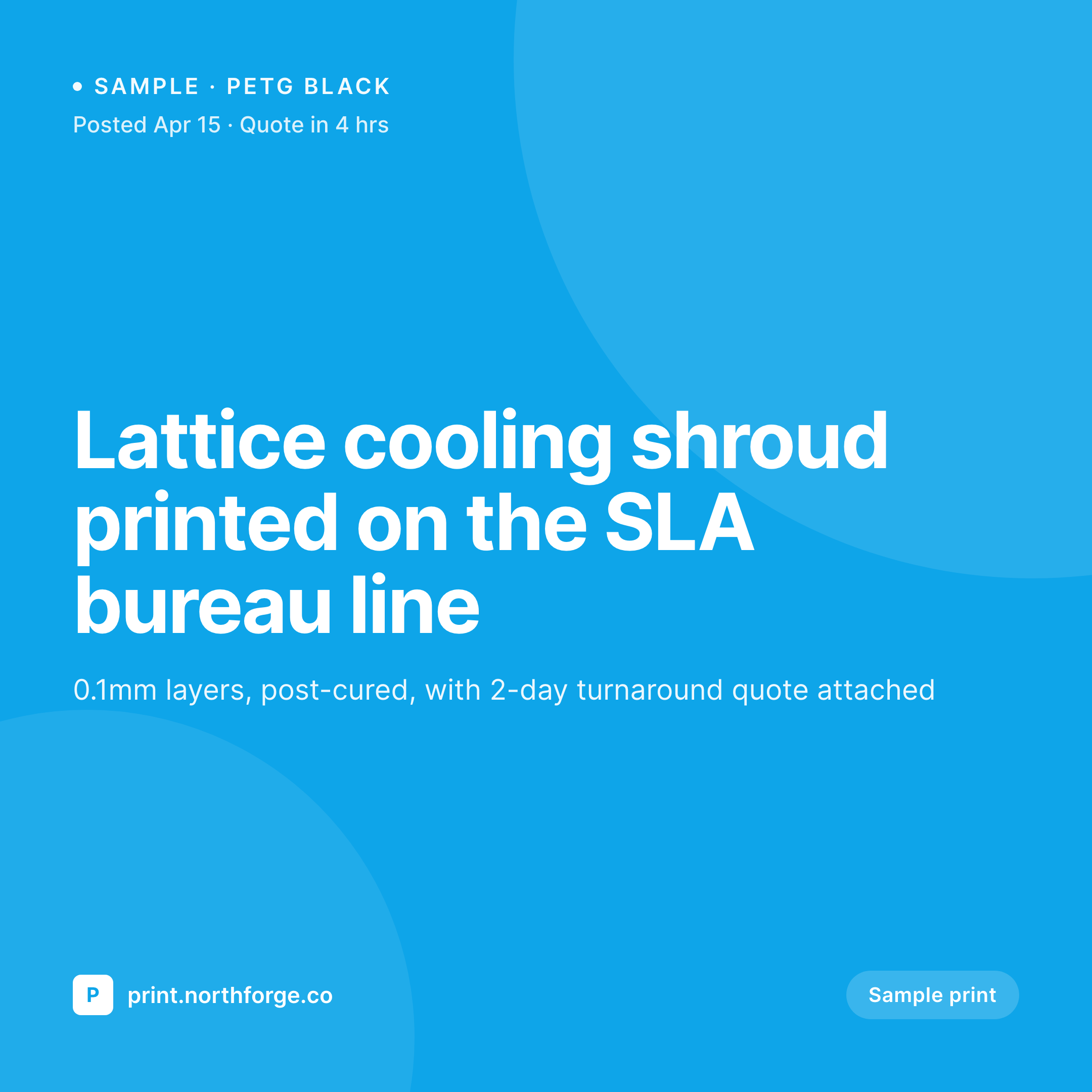 SleekPixel example output for 3D printing service