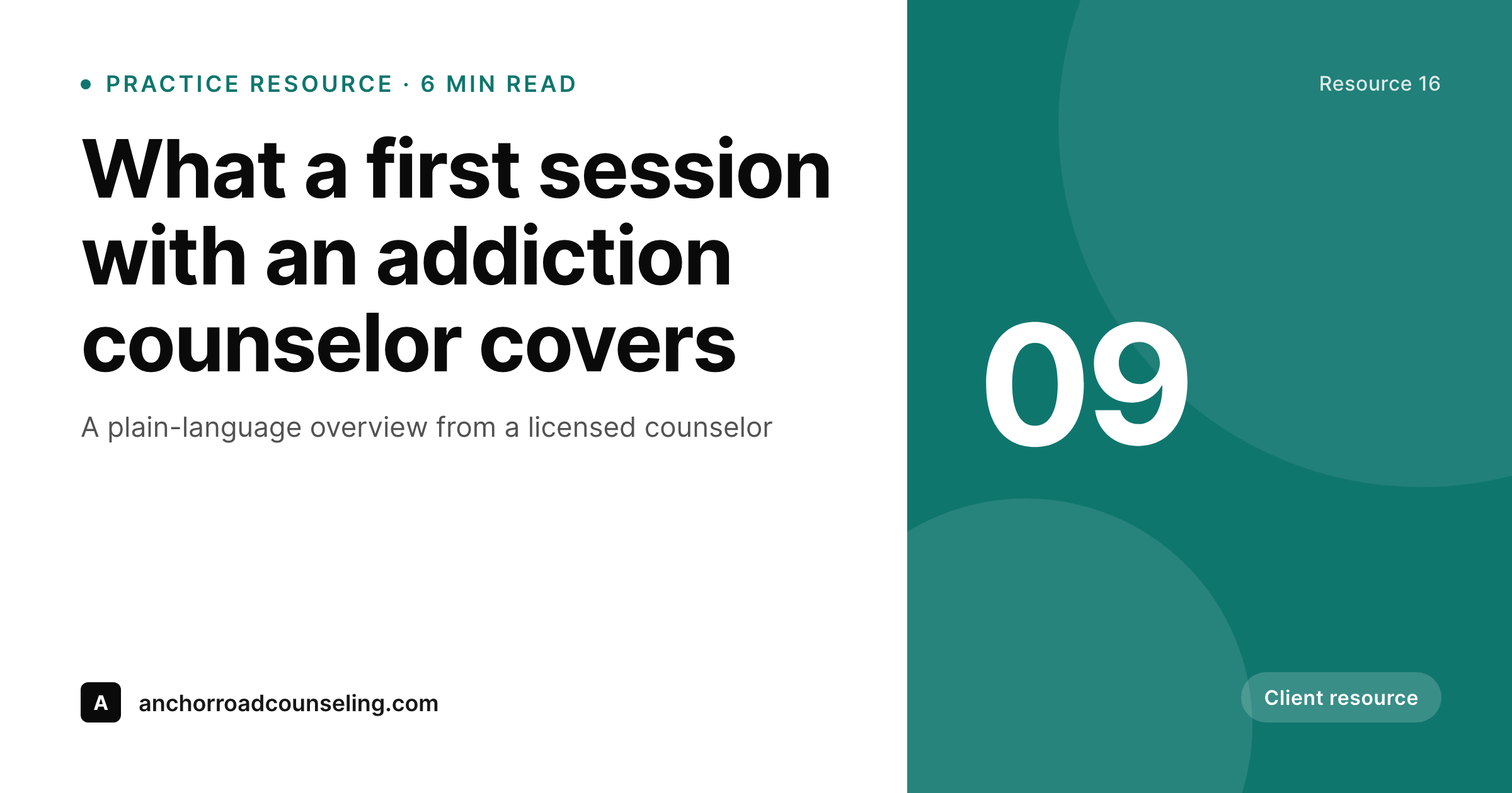 SleekPixel example output for addiction counselors
