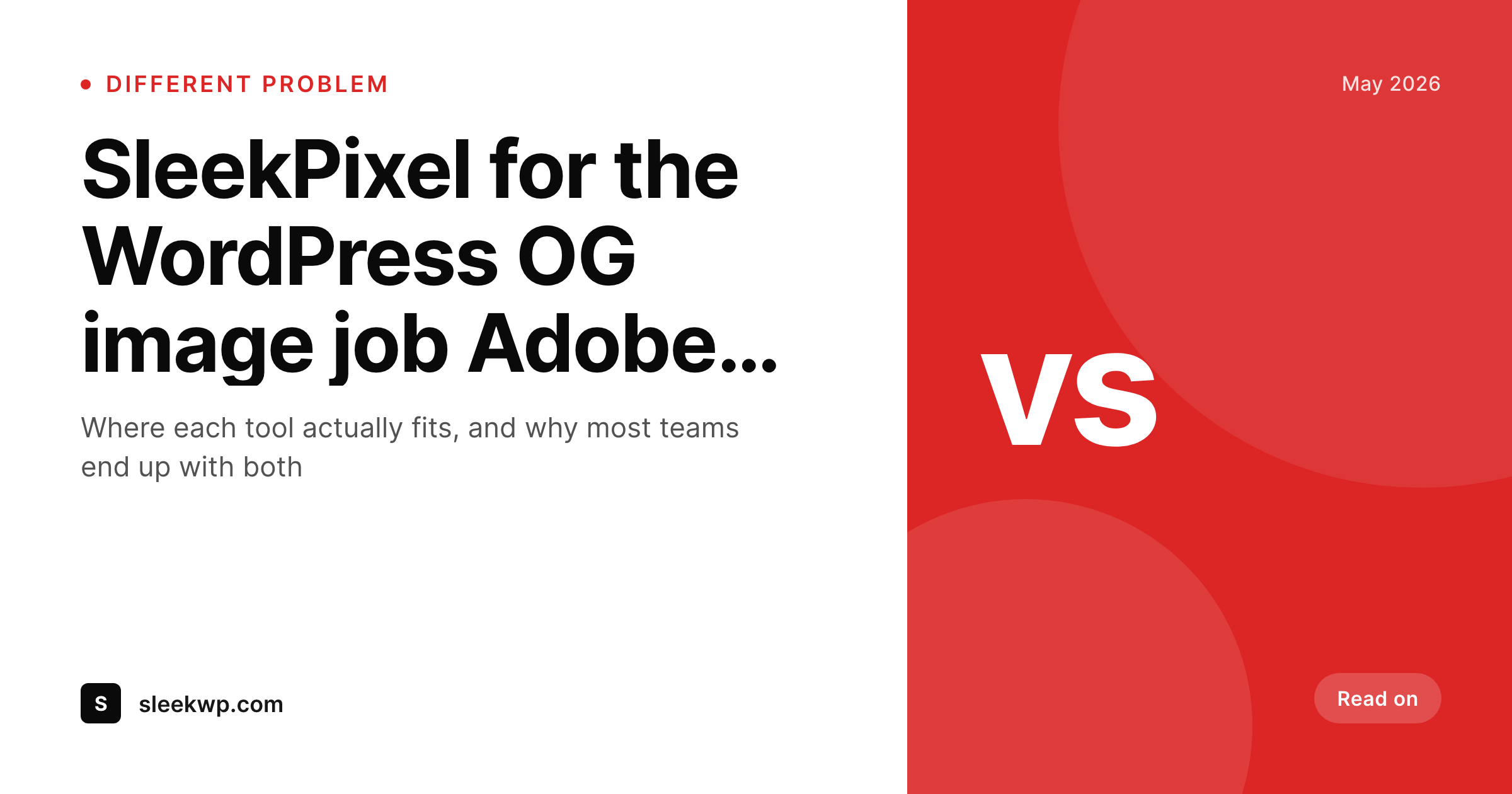 SleekPixel example output for Adobe Express alternative for WordPress OG images