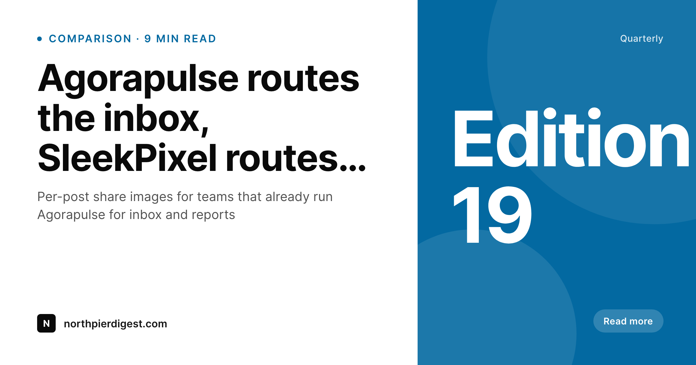 SleekPixel example output for Agorapulse alternative for WordPress