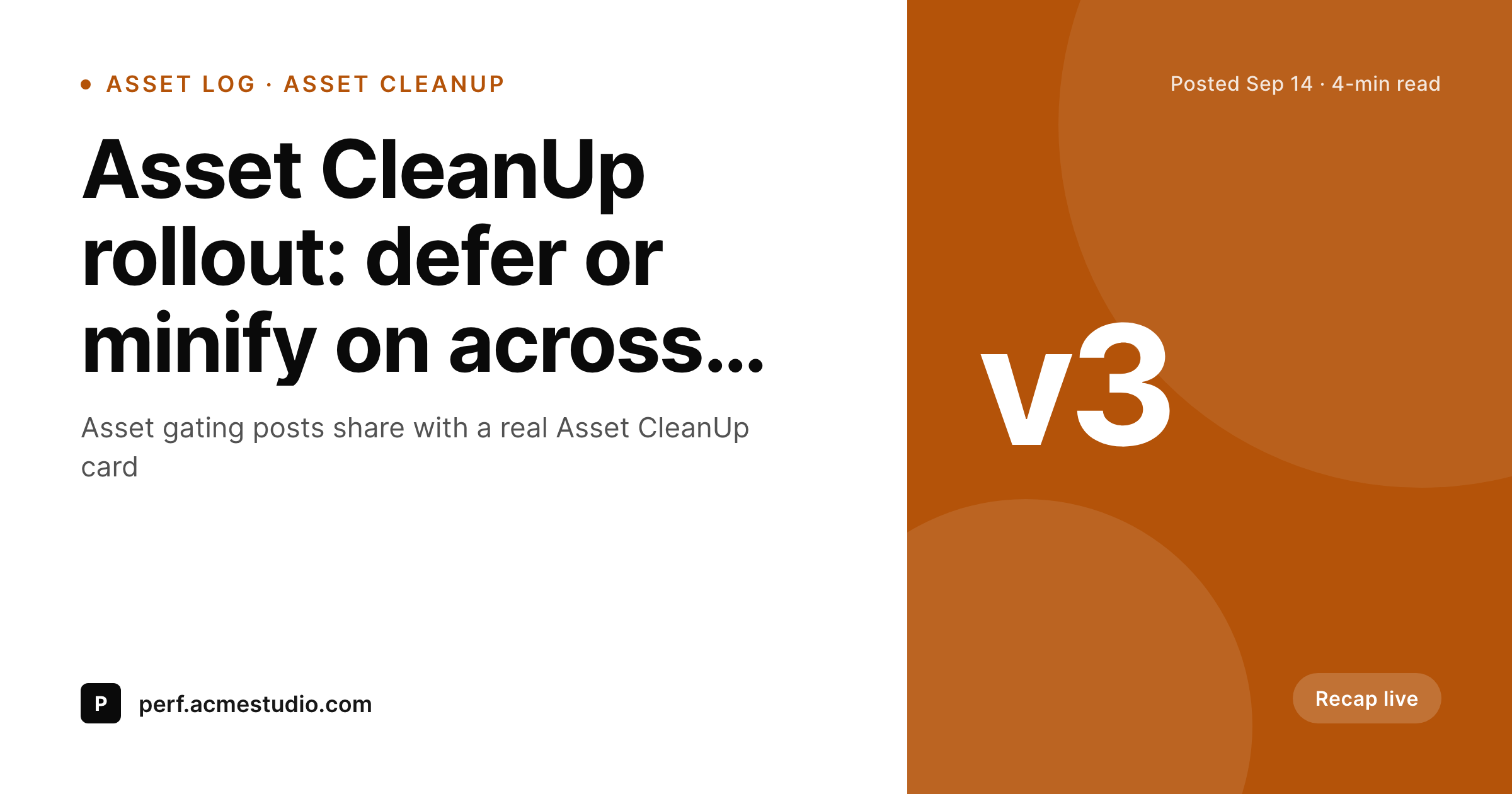 SleekPixel example output for Asset CleanUp