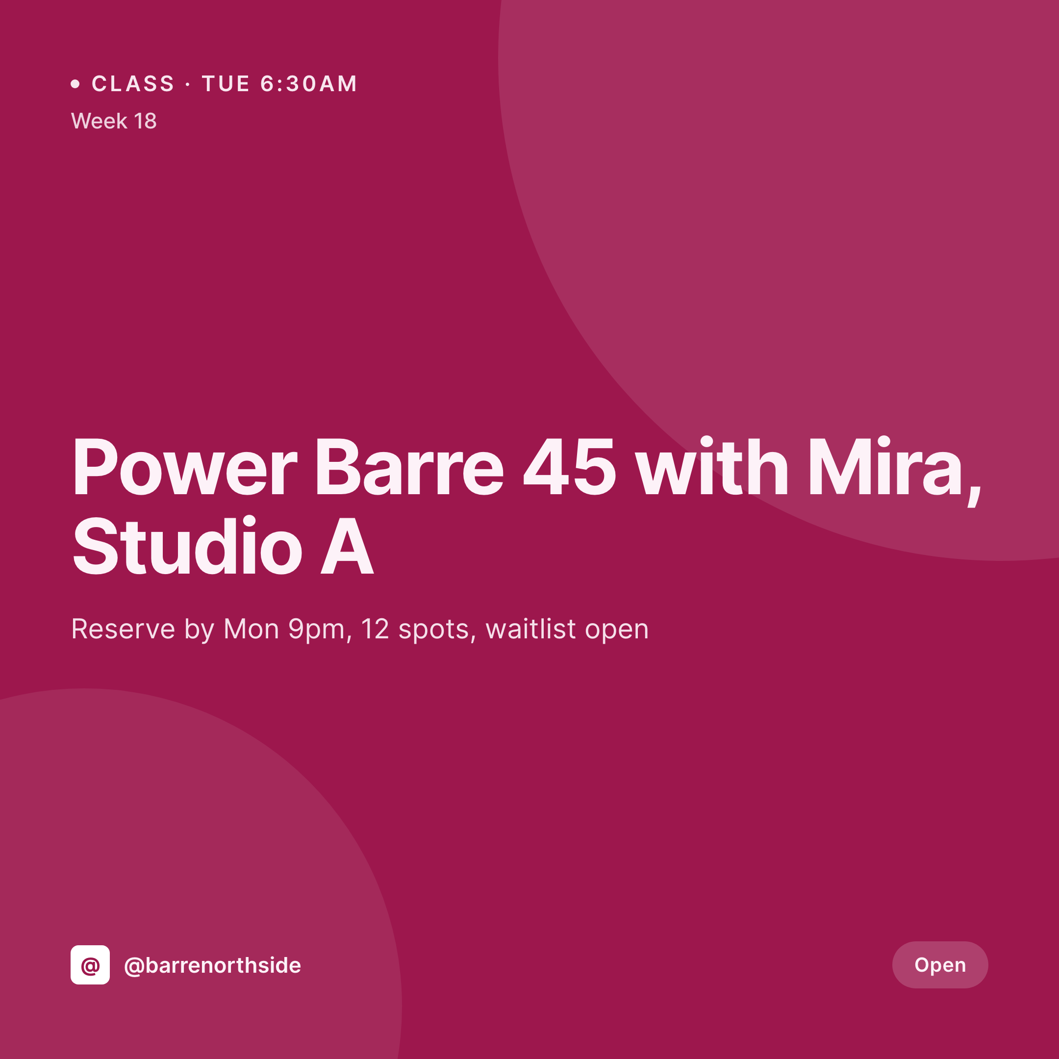SleekPixel example output for barre studio