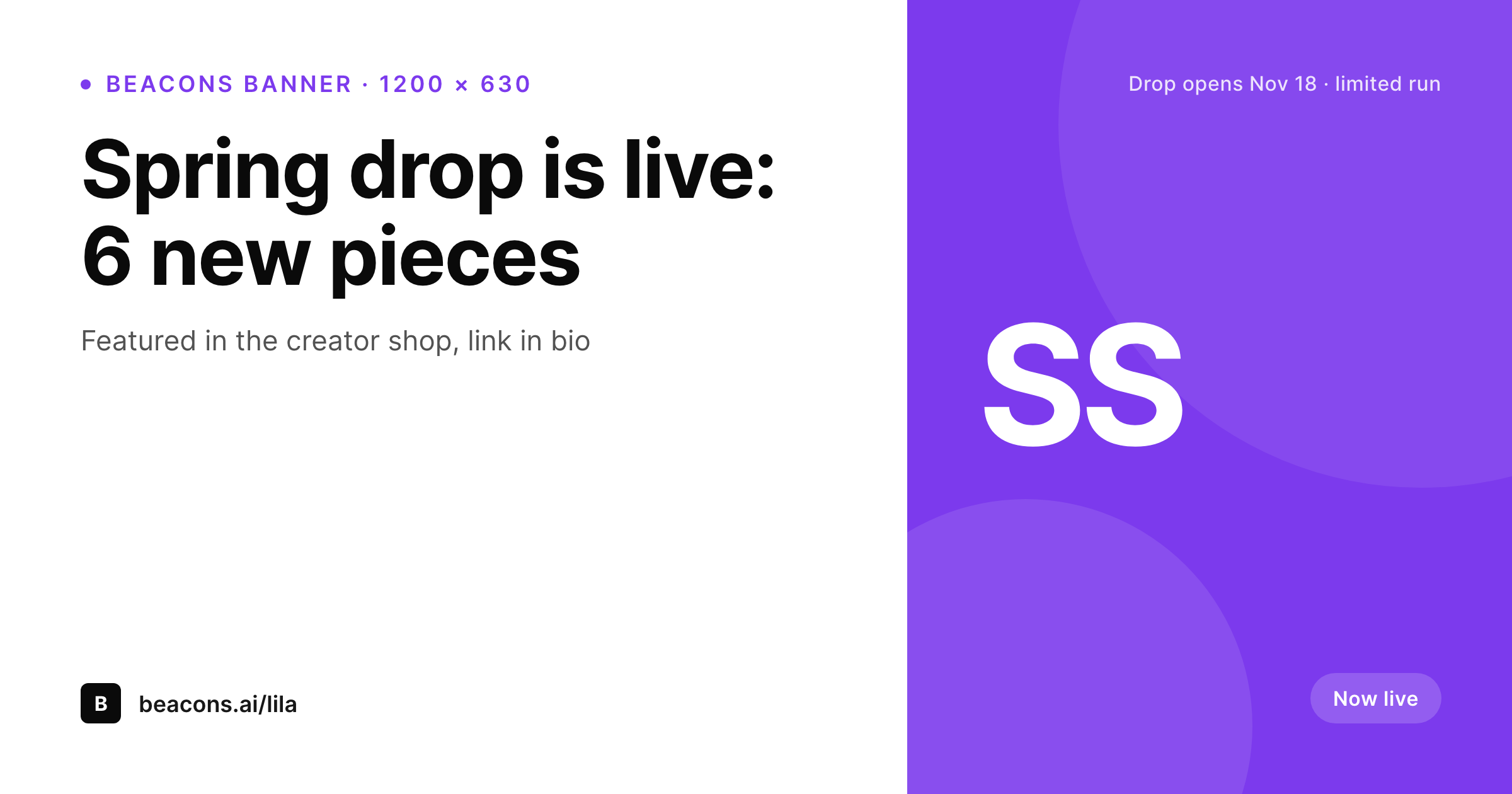SleekPixel example output for Beacons.ai banner