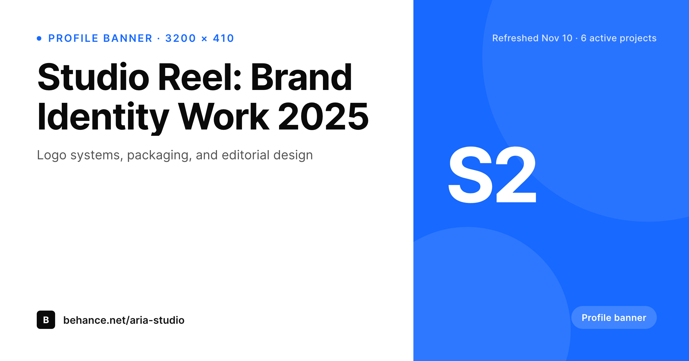 SleekPixel example output for Behance banner
