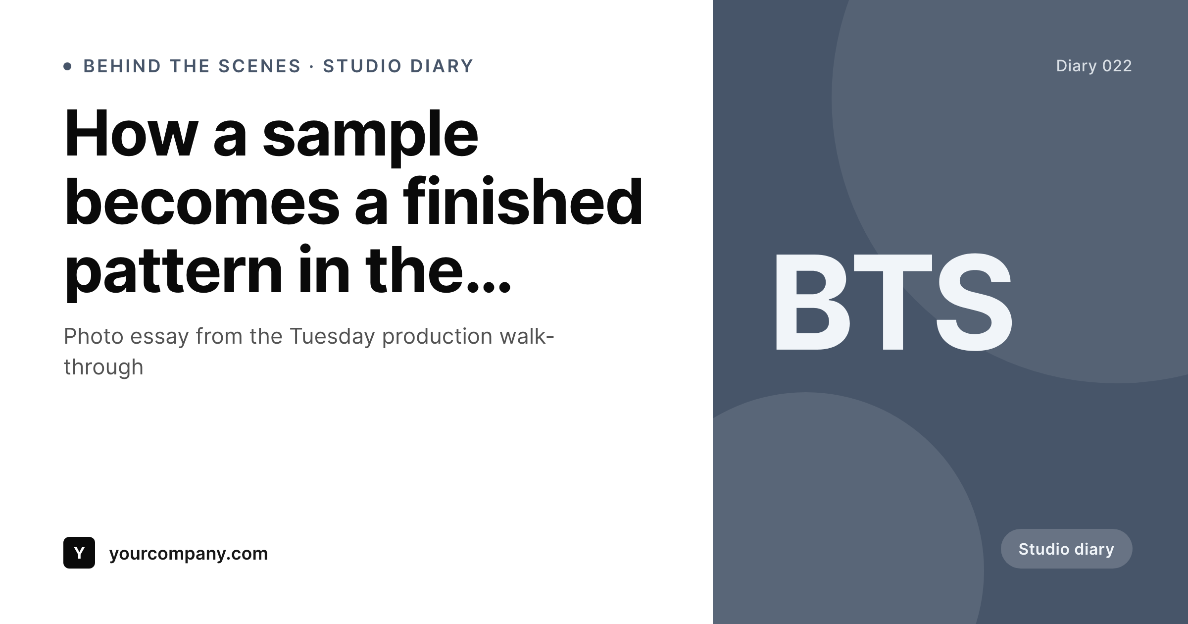 SleekPixel example output for behind the scenes cards