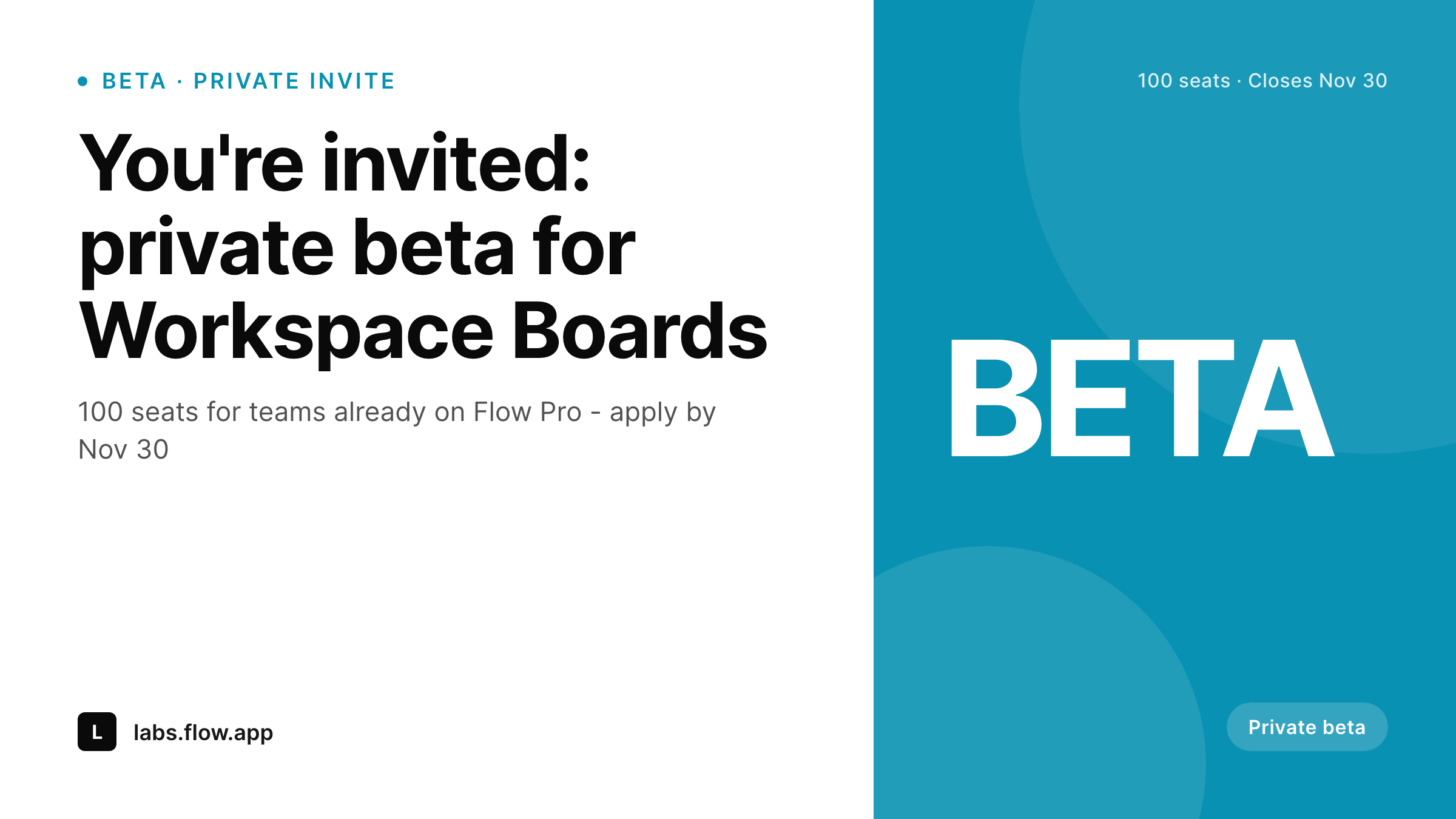 SleekPixel example output for beta invite card