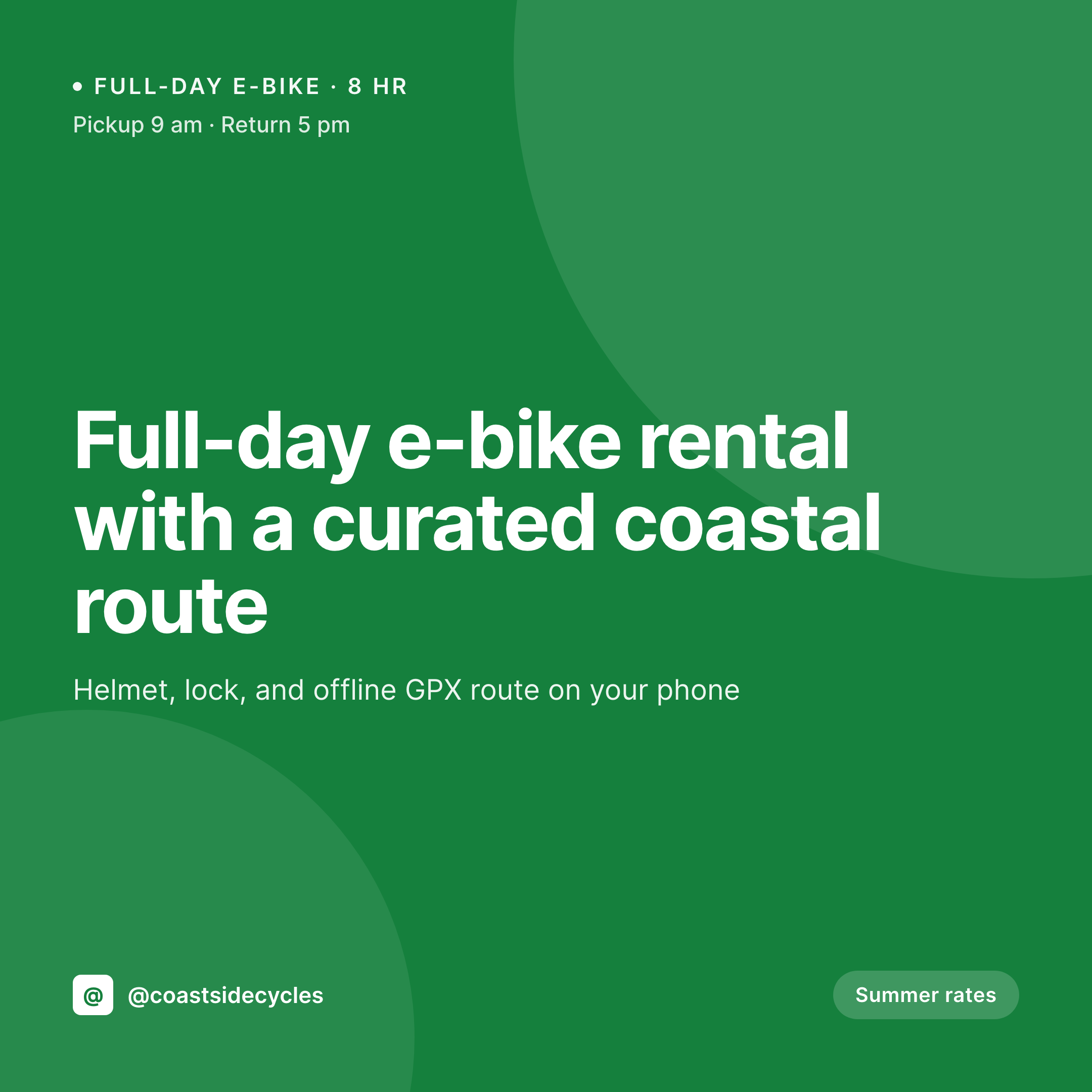 SleekPixel example output for bike rental