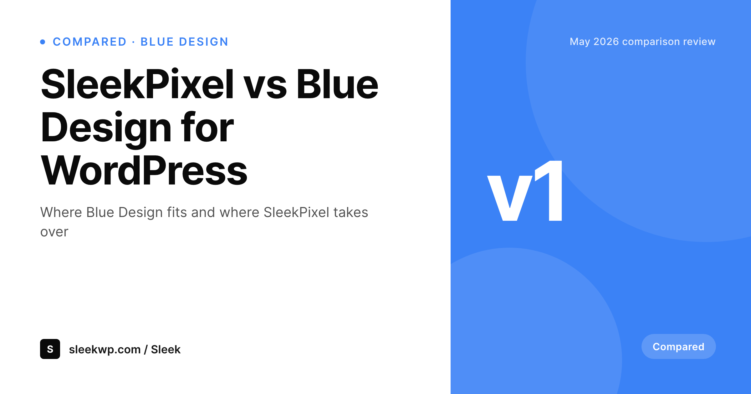 SleekPixel example output for Blue Design alternative for WordPress