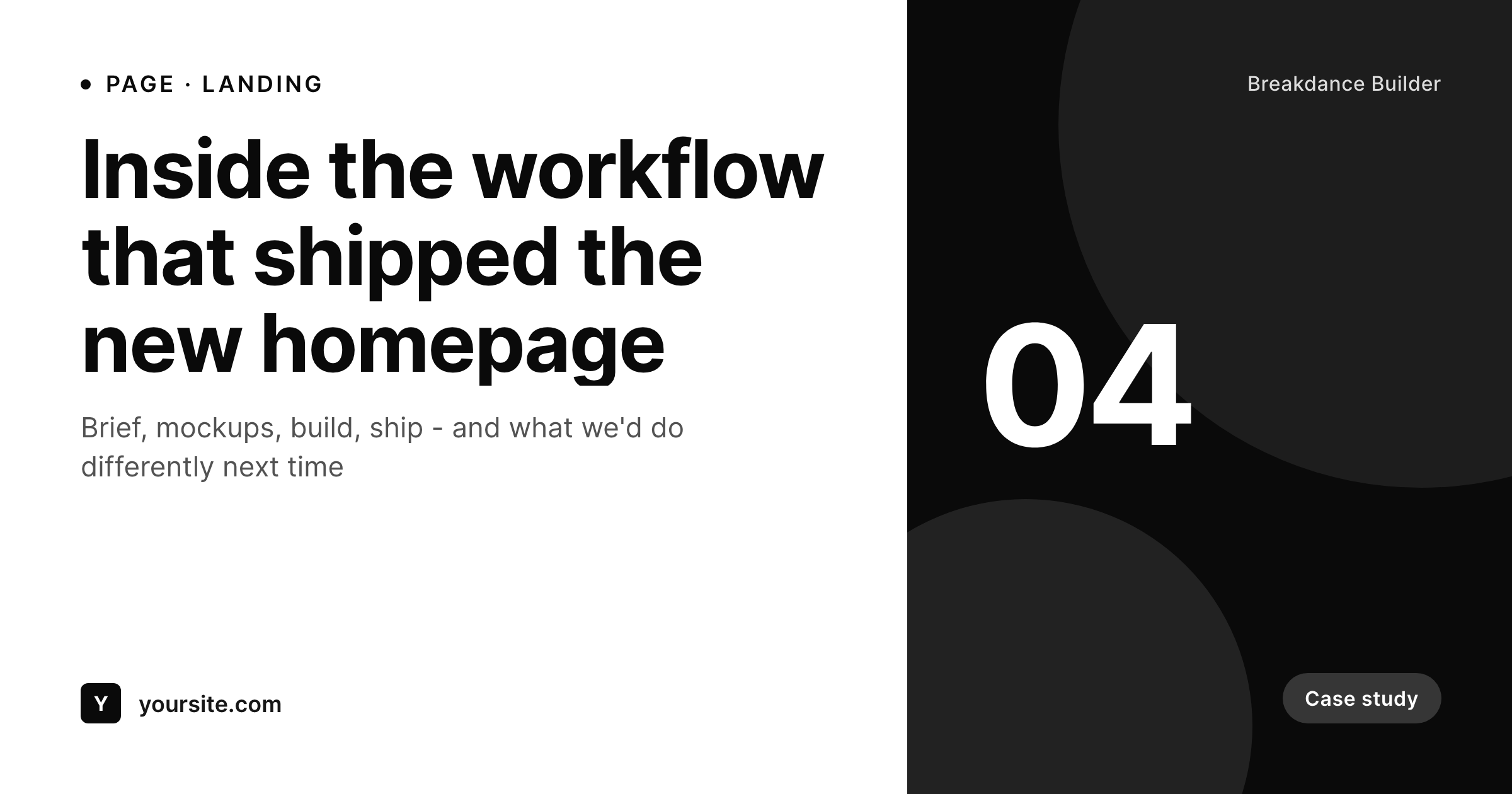 SleekPixel example output for Breakdance Builder