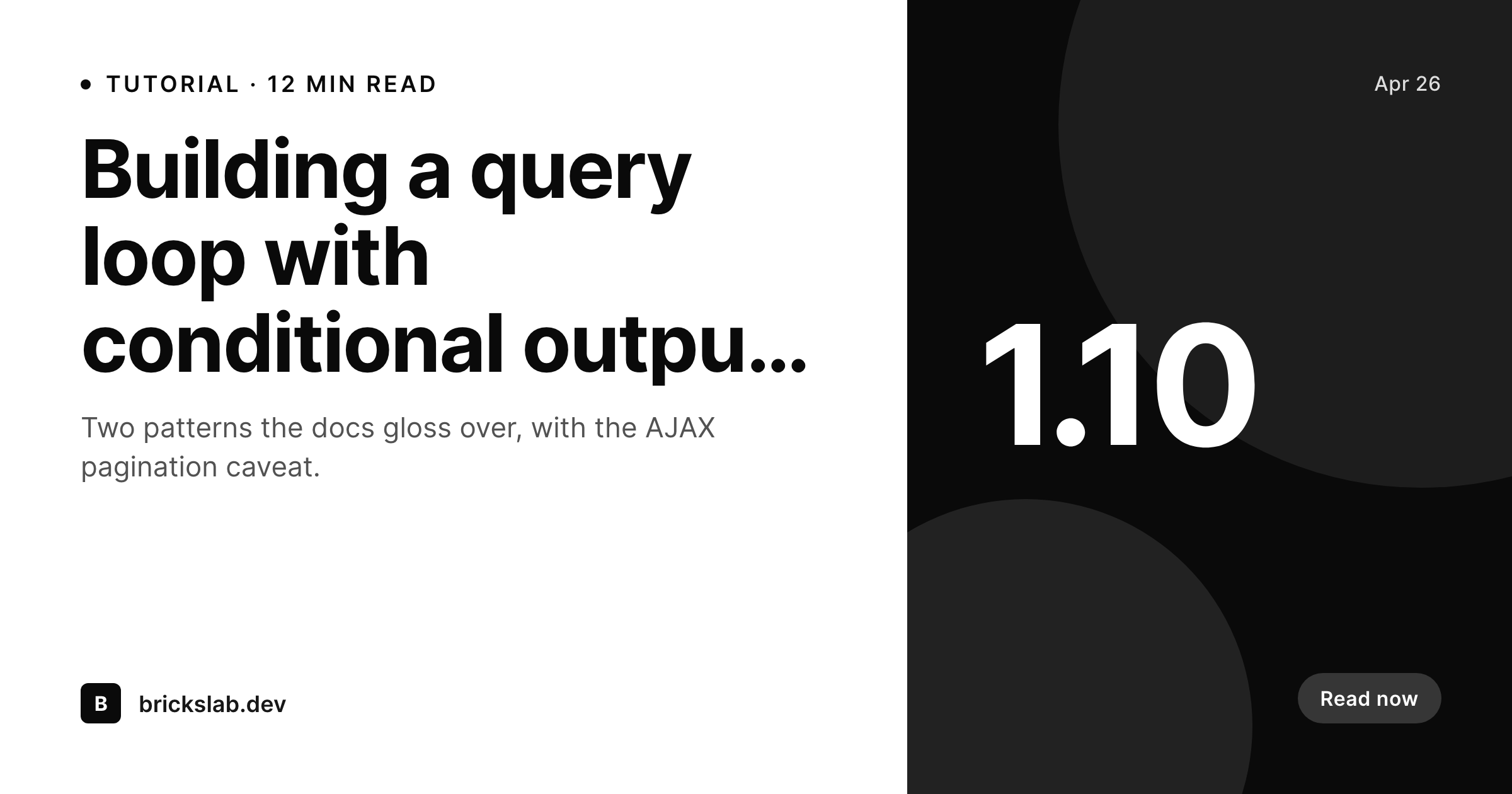 SleekPixel example output for Bricks Builder