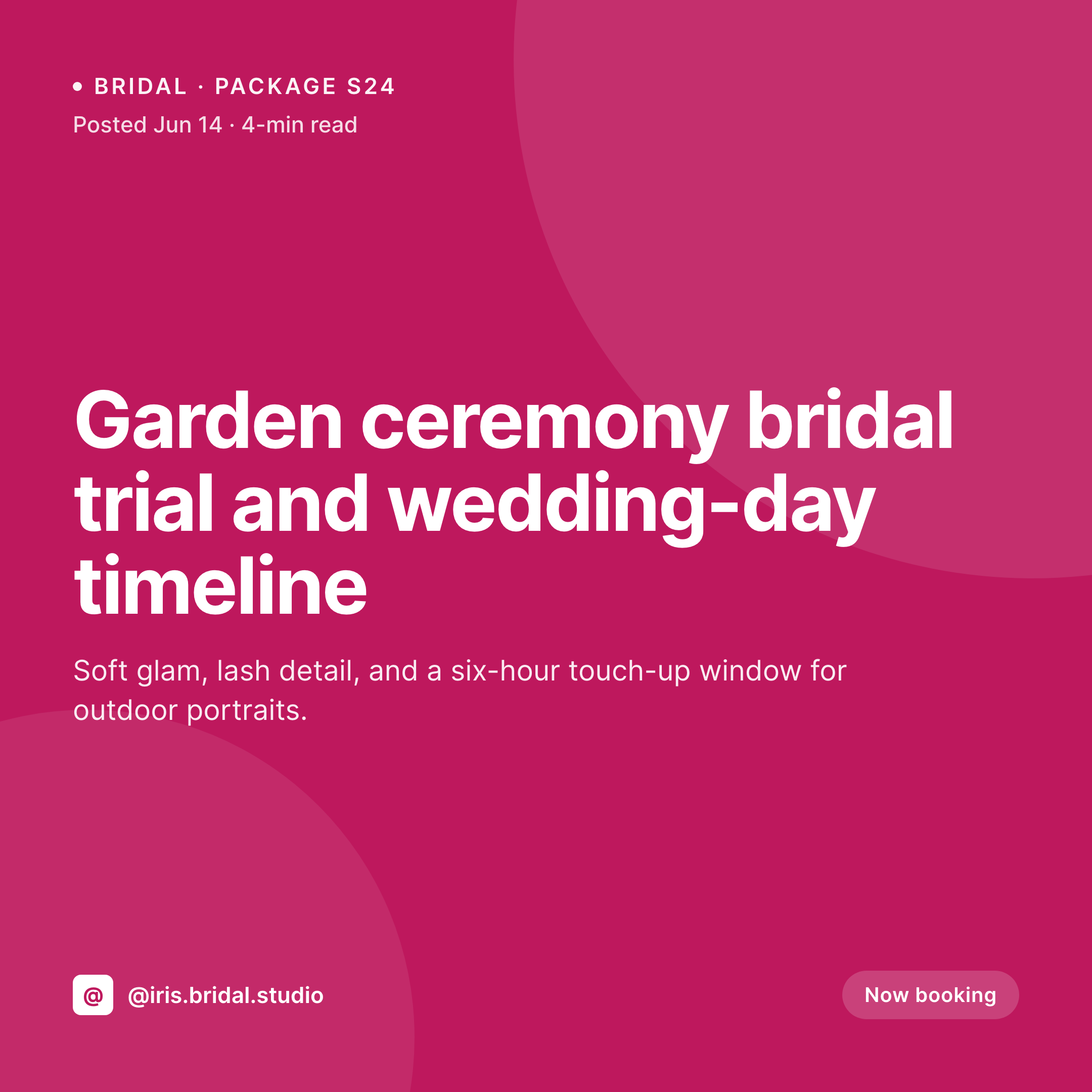 SleekPixel example output for bridal makeup artist
