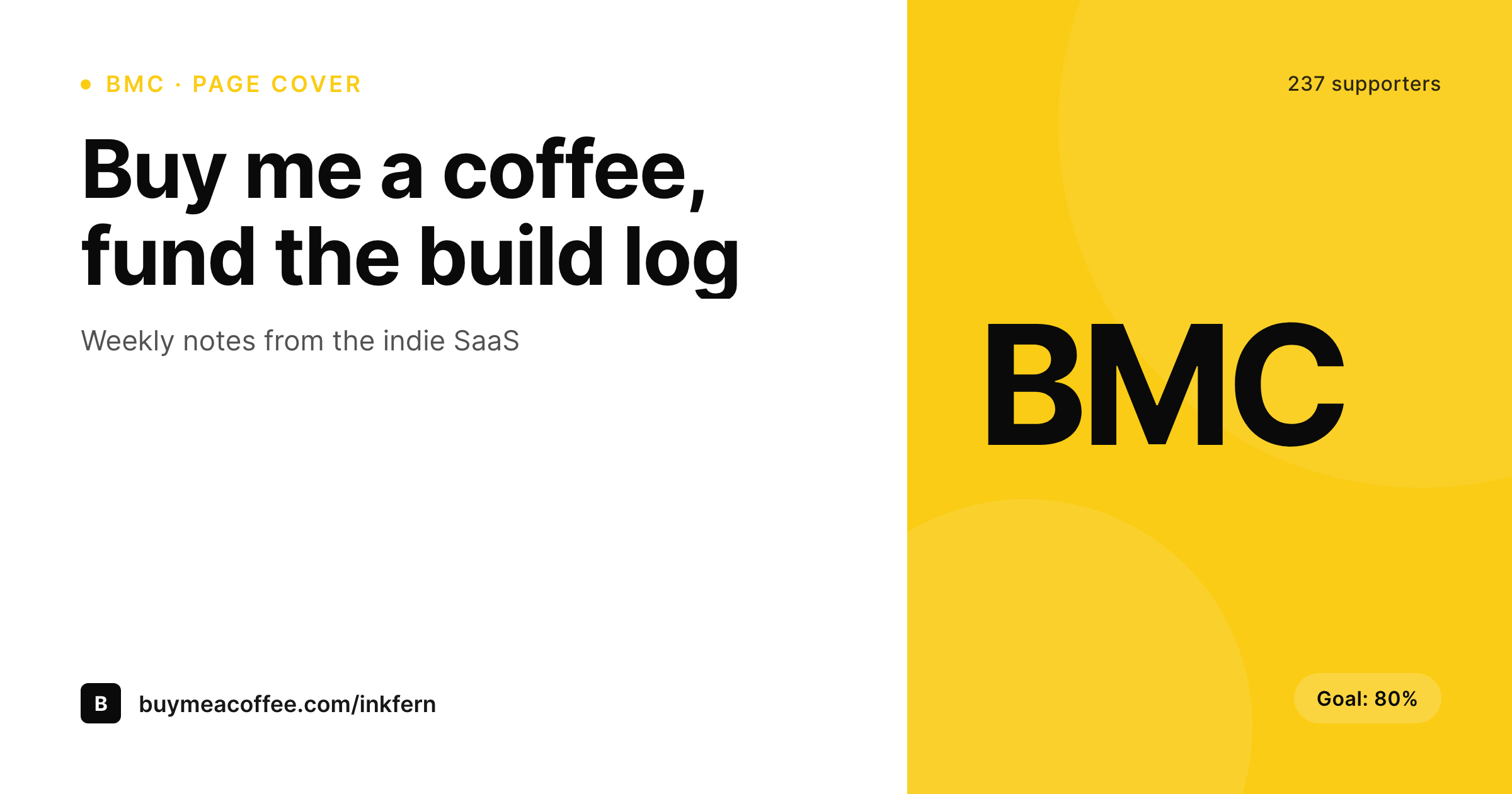 SleekPixel example output for Buy Me a Coffee banners