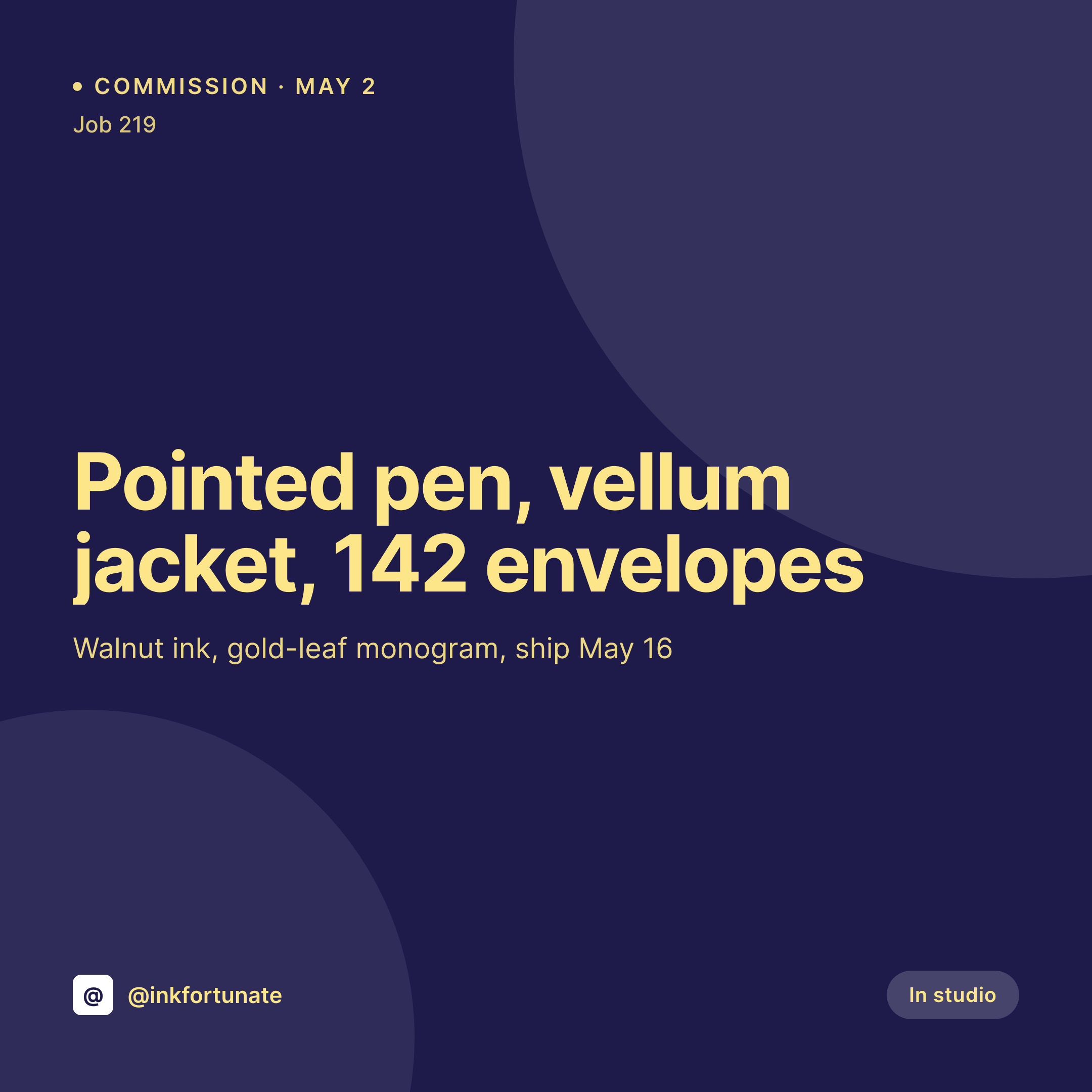 SleekPixel example output for calligraphy artist