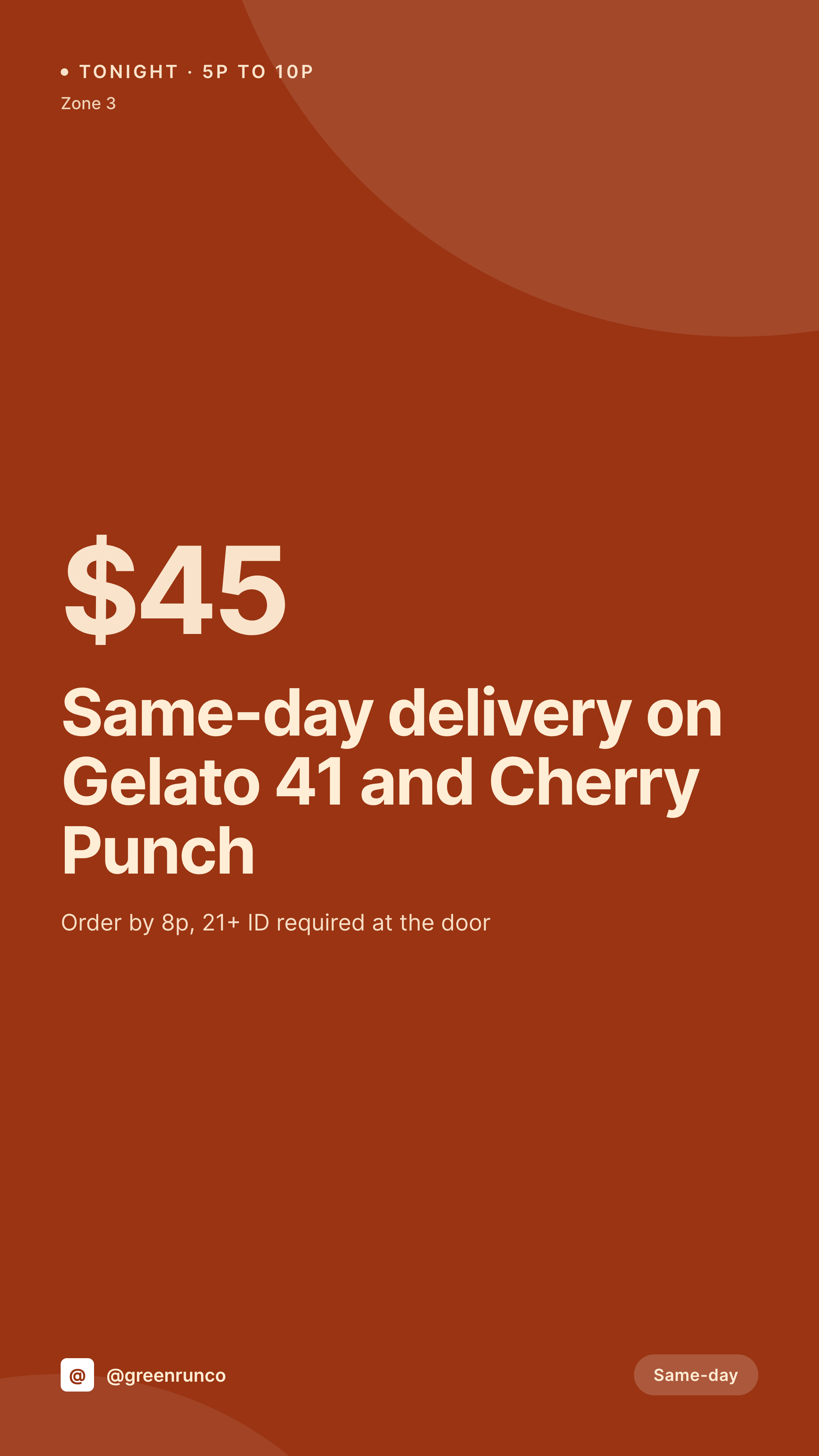 SleekPixel example output for cannabis delivery service