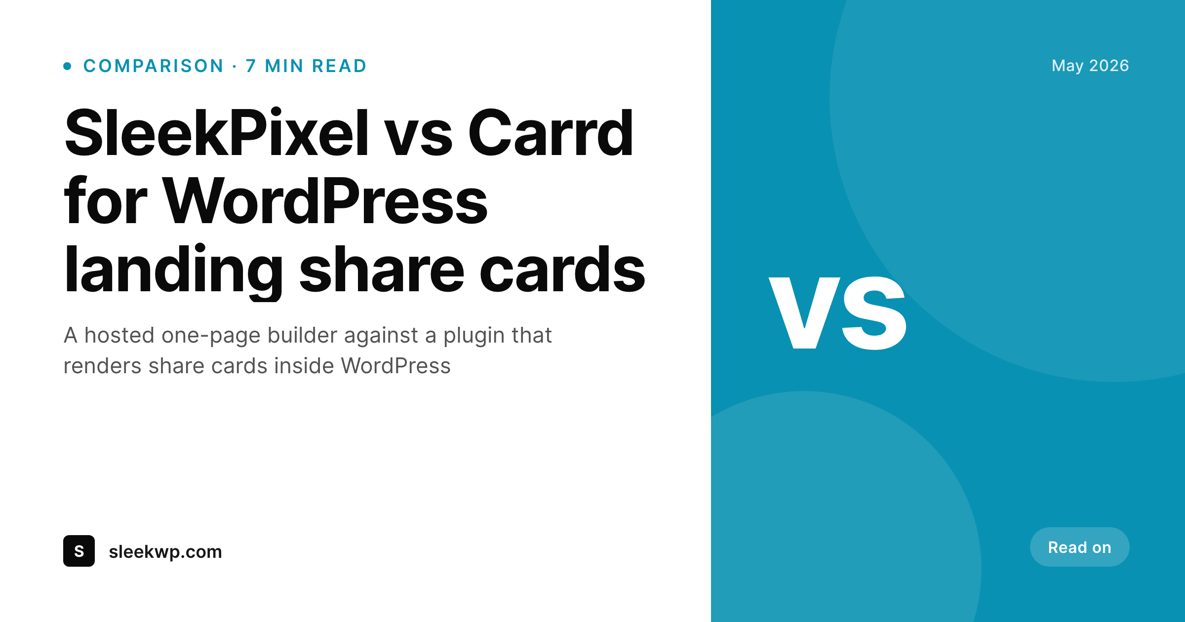 SleekPixel example output for Carrd alternative for WordPress