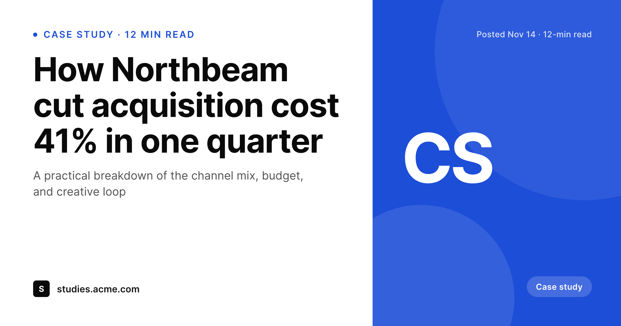 SleekPixel example output for case study banner