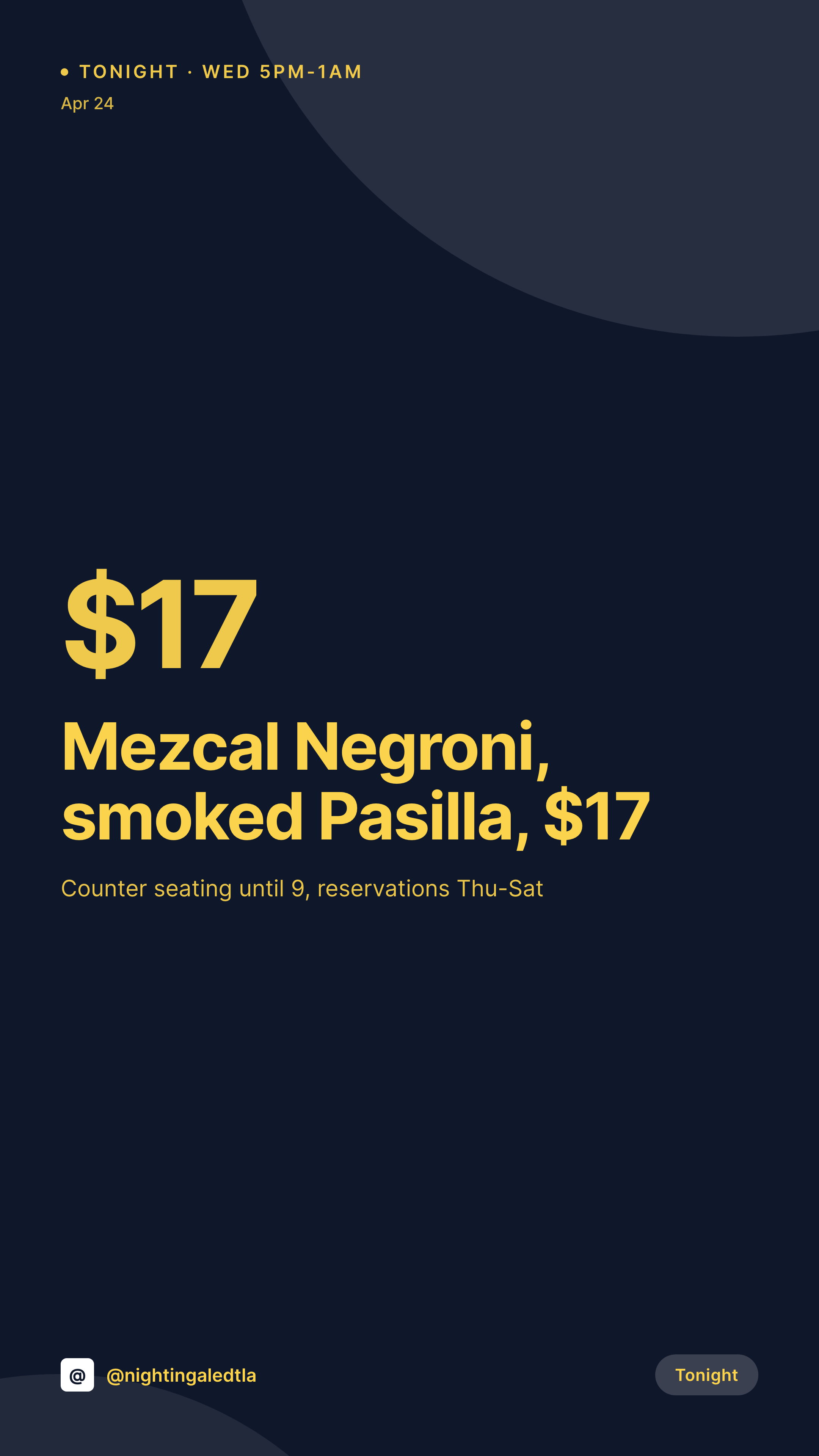 SleekPixel example output for cocktail bar