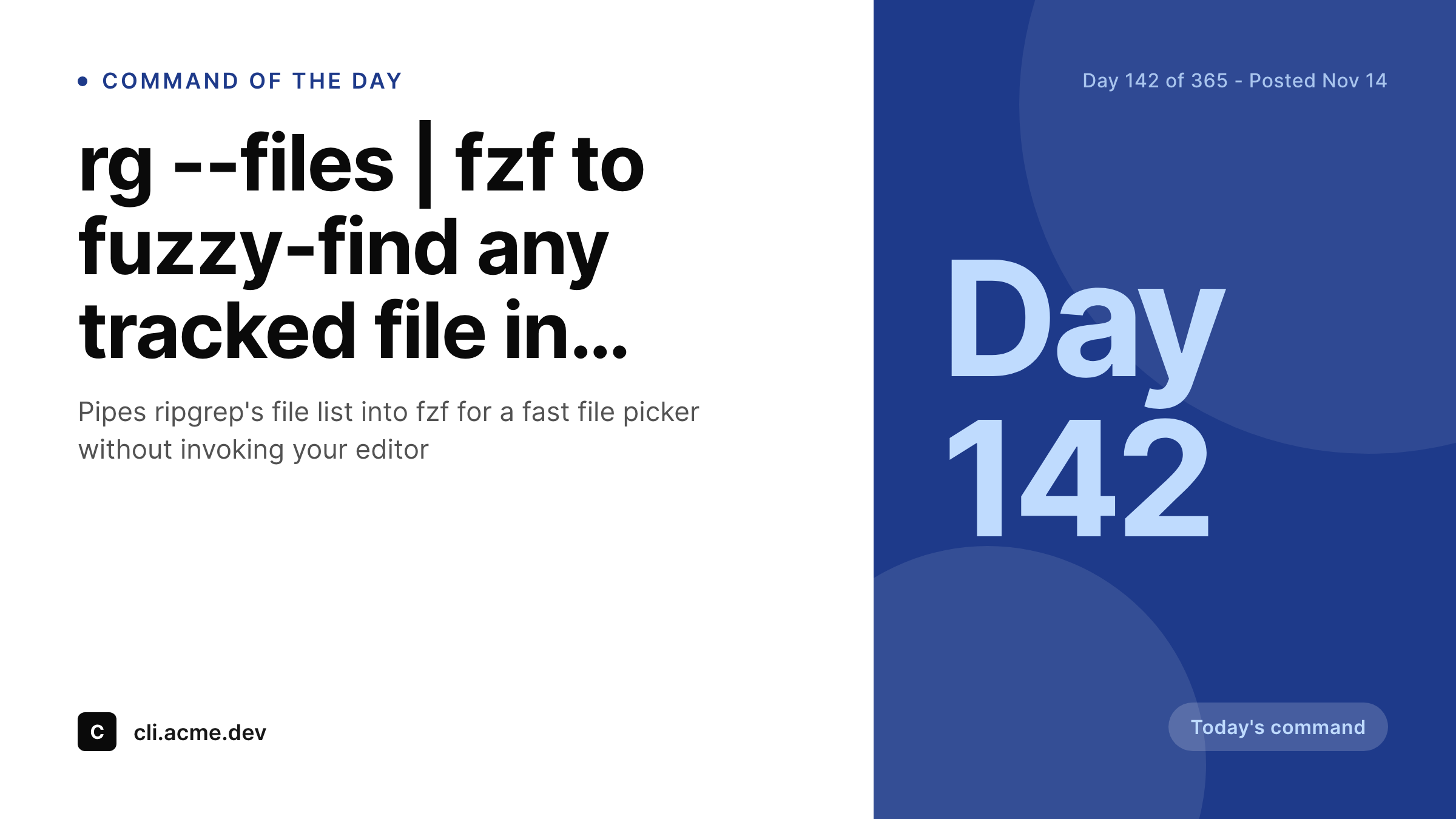 SleekPixel example output for command of the day card