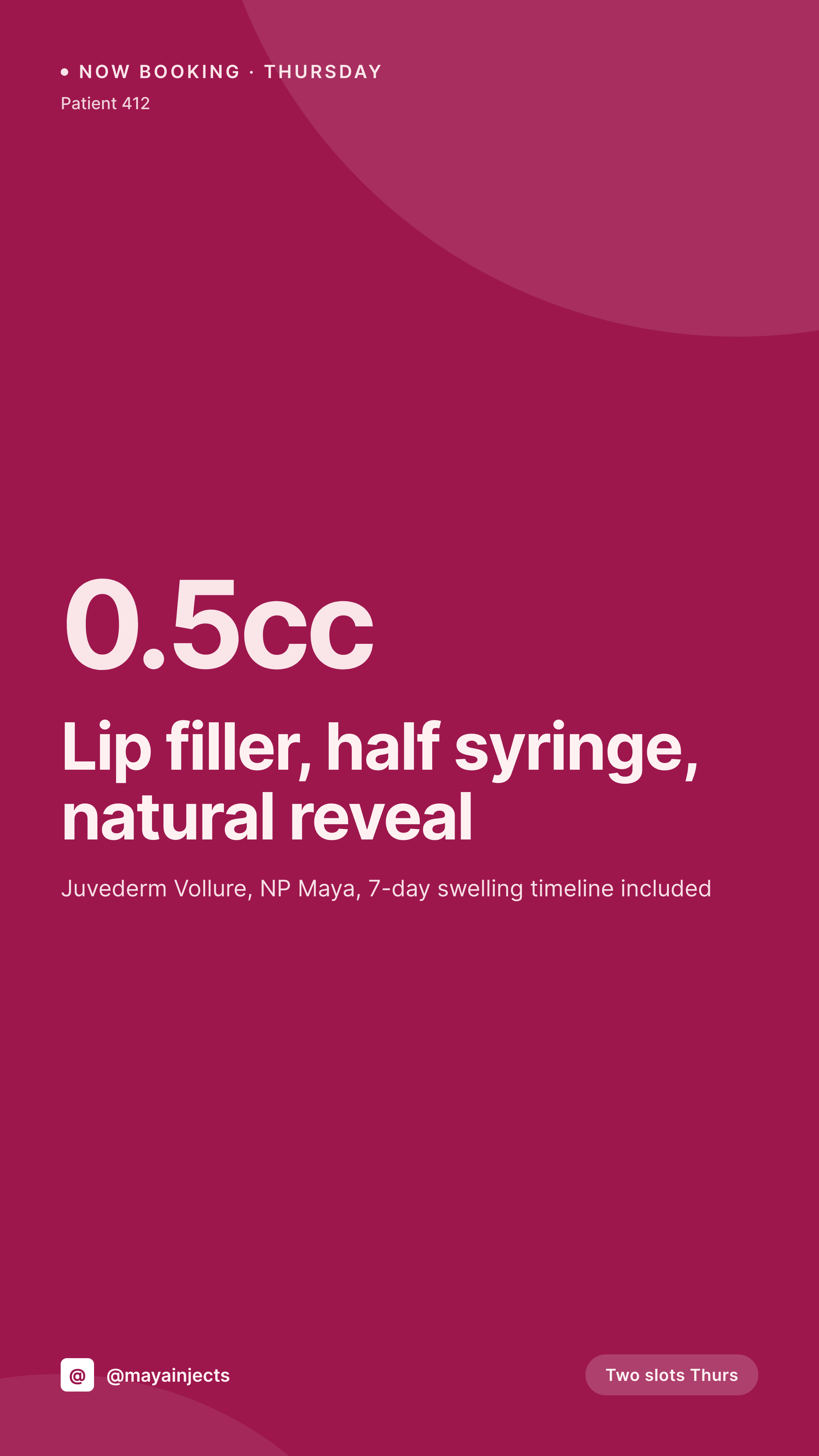 SleekPixel example output for cosmetic injector