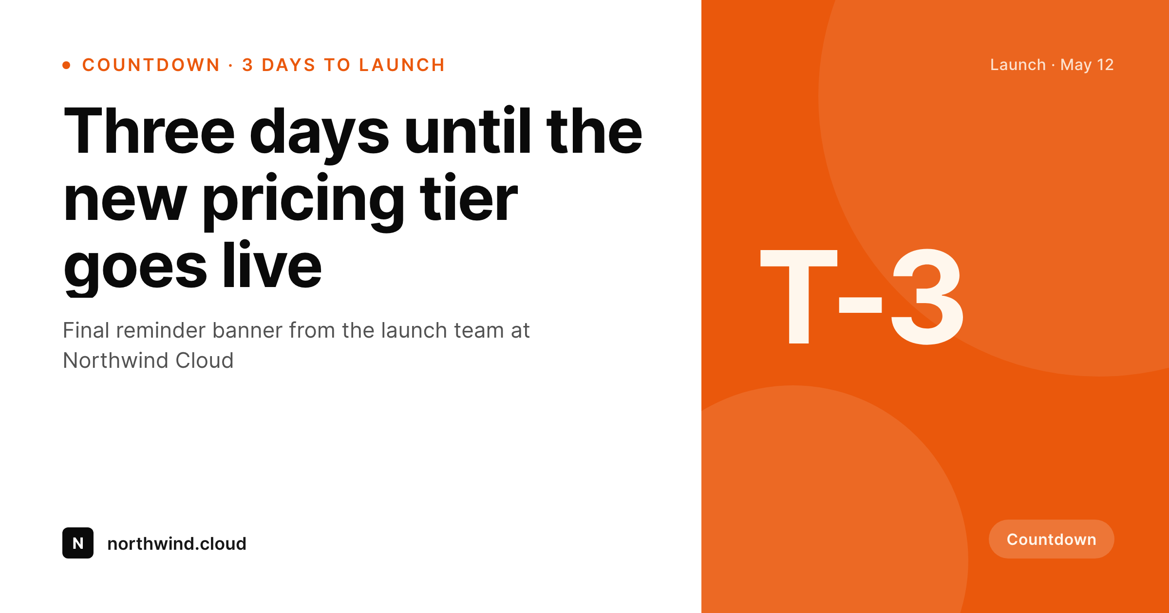 SleekPixel example output for countdown banners