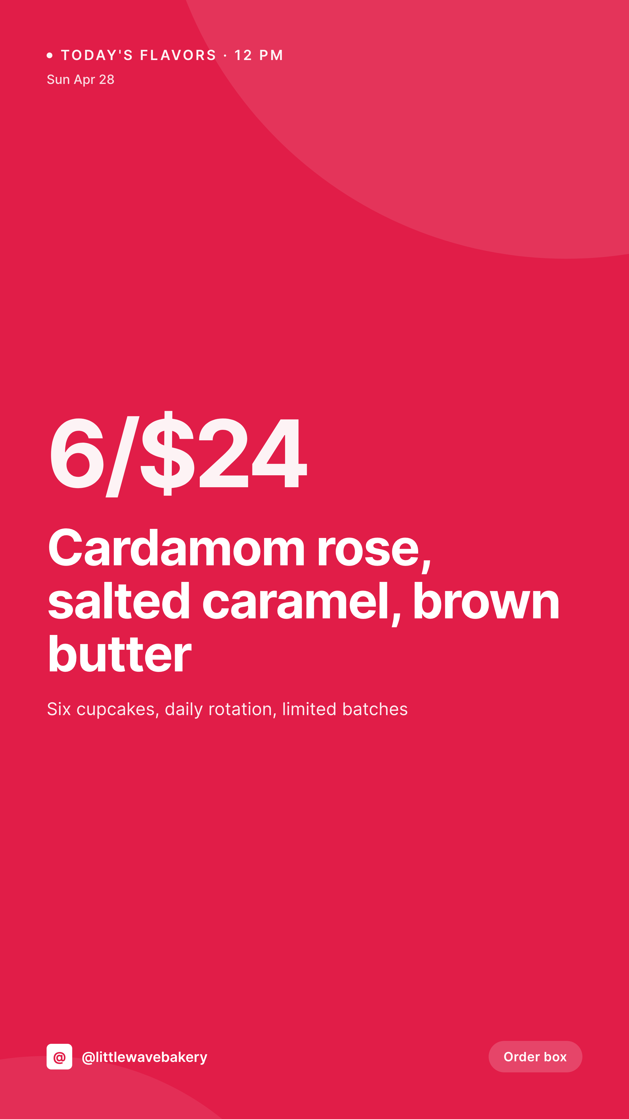 SleekPixel example output for cupcake shop