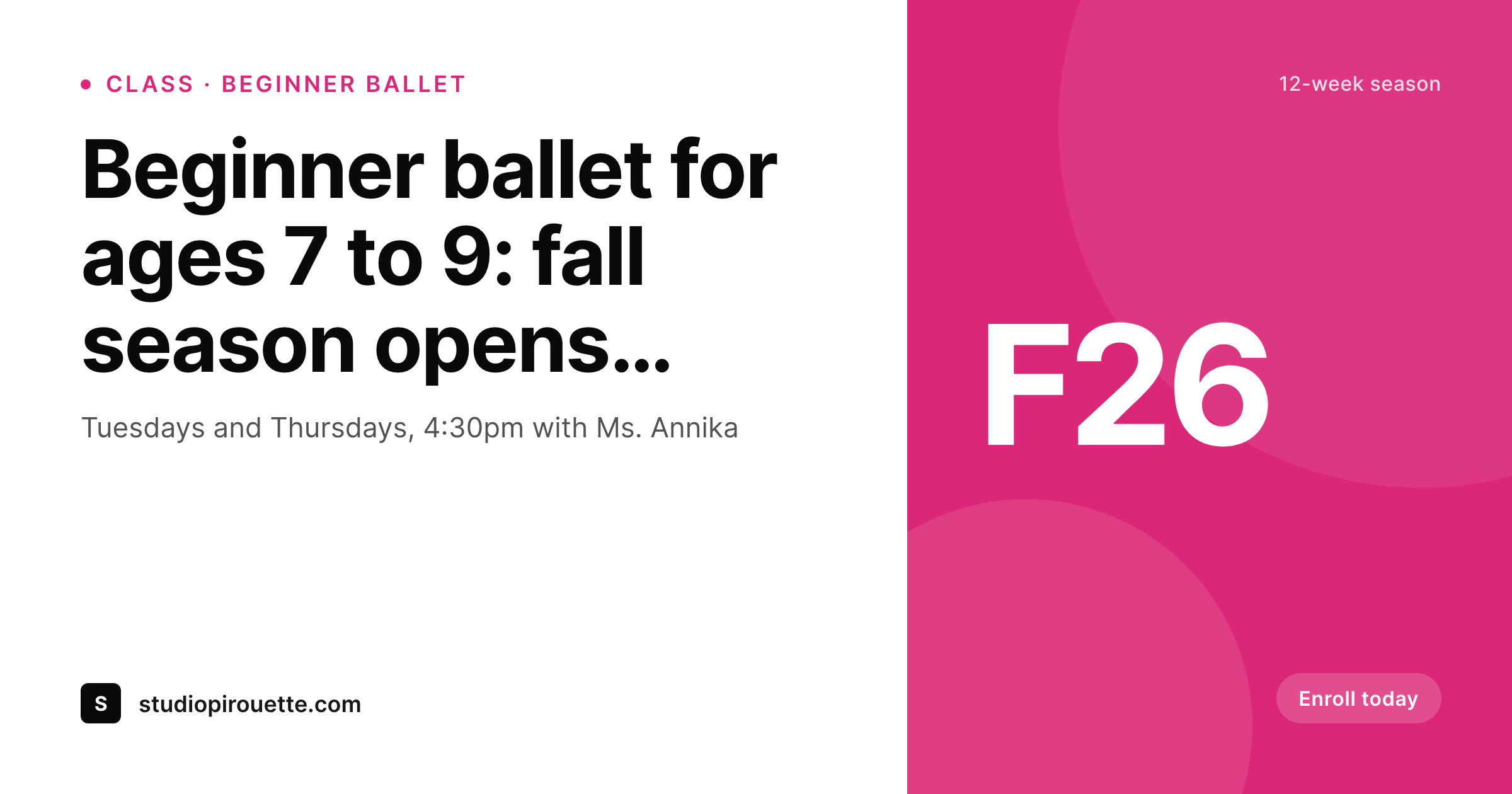 SleekPixel example output for dance studio