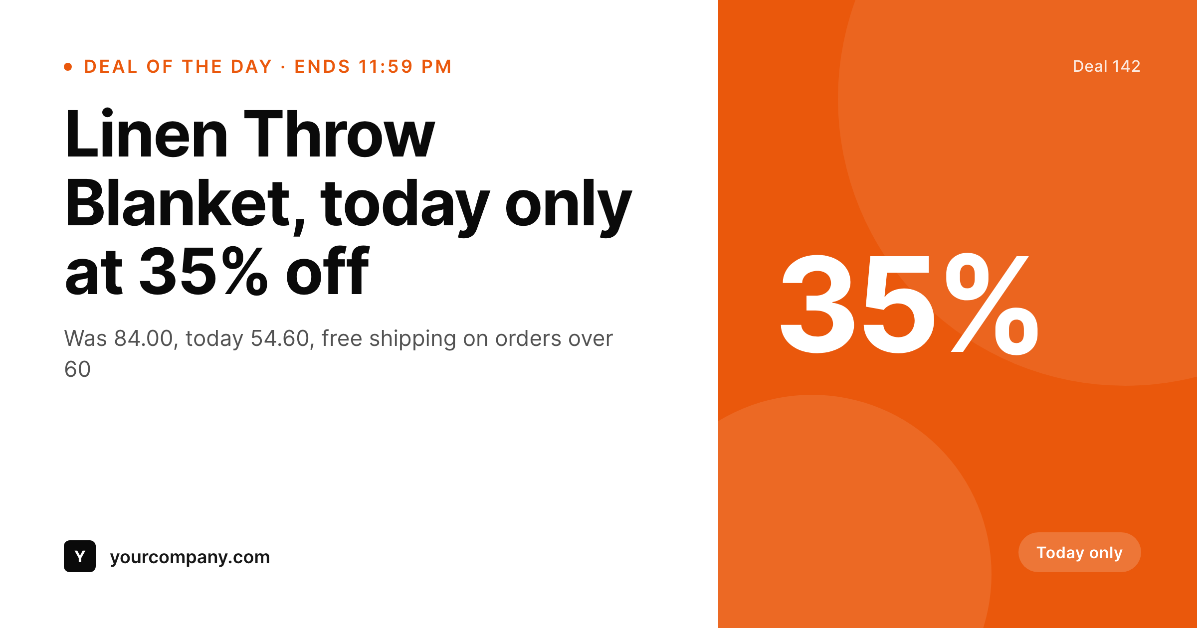 SleekPixel example output for deal of the day banners