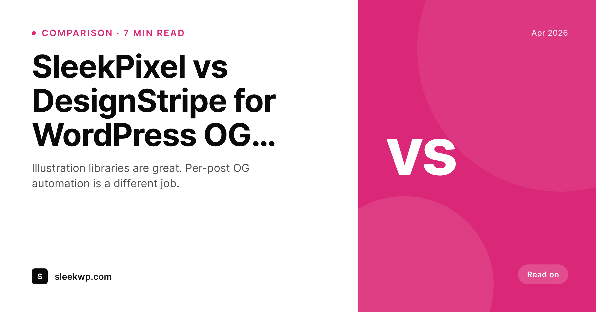 SleekPixel example output for DesignStripe alternative for WordPress