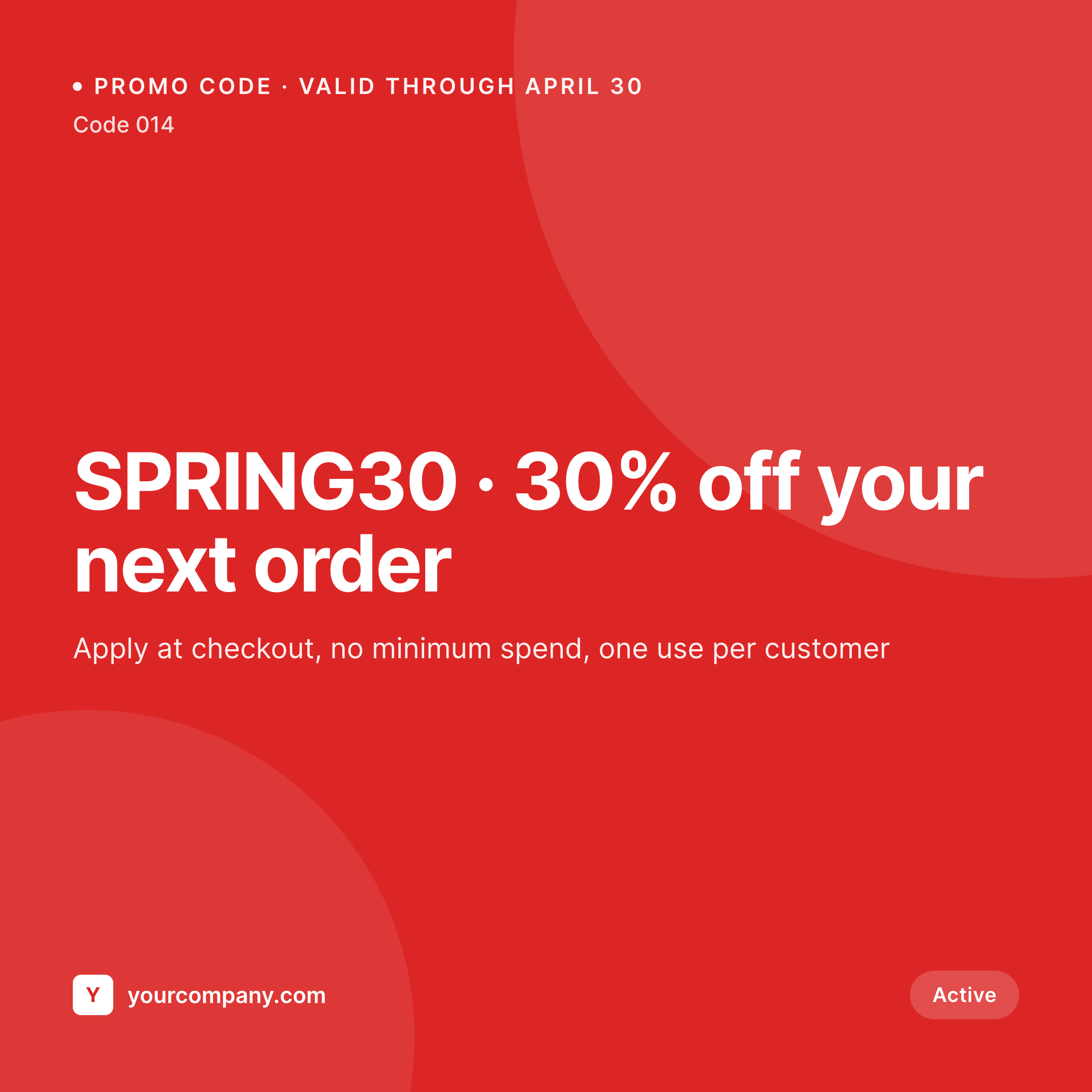SleekPixel example output for discount code cards