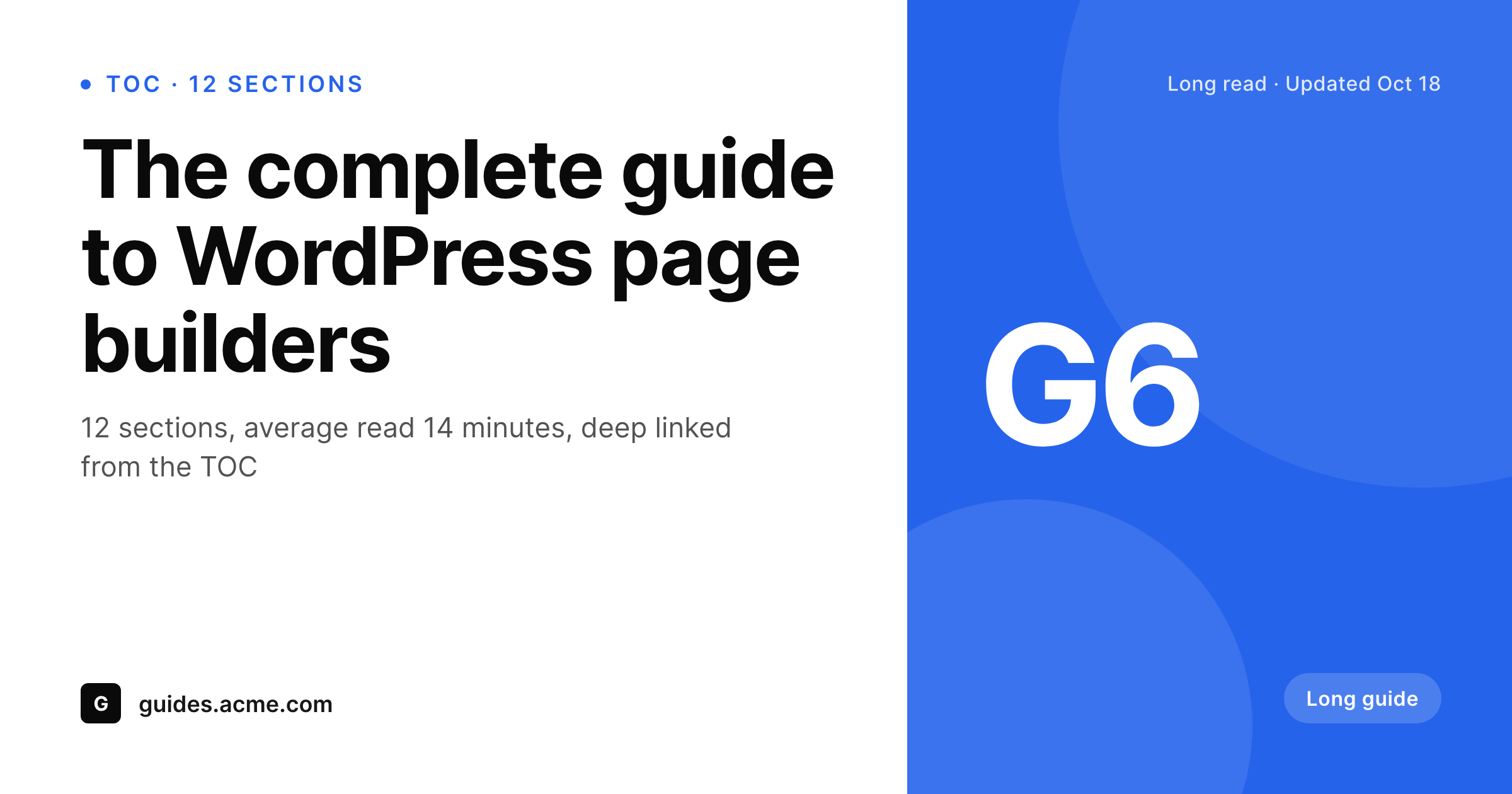 SleekPixel example output for Easy Table of Contents