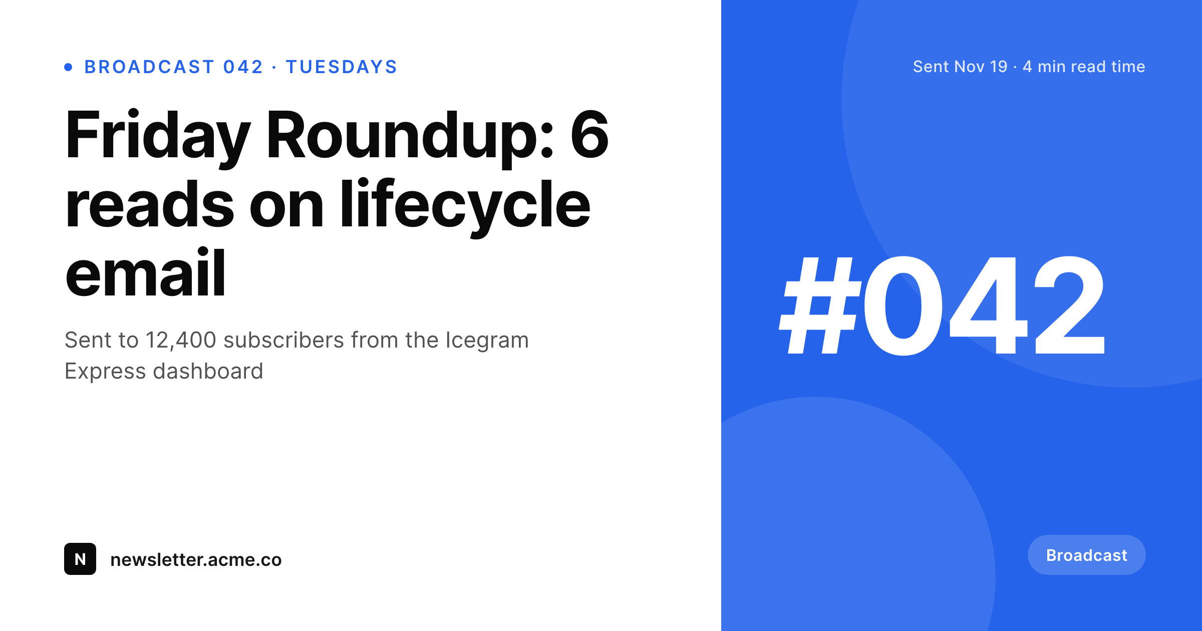 SleekPixel example output for Email Subscribers & Newsletters