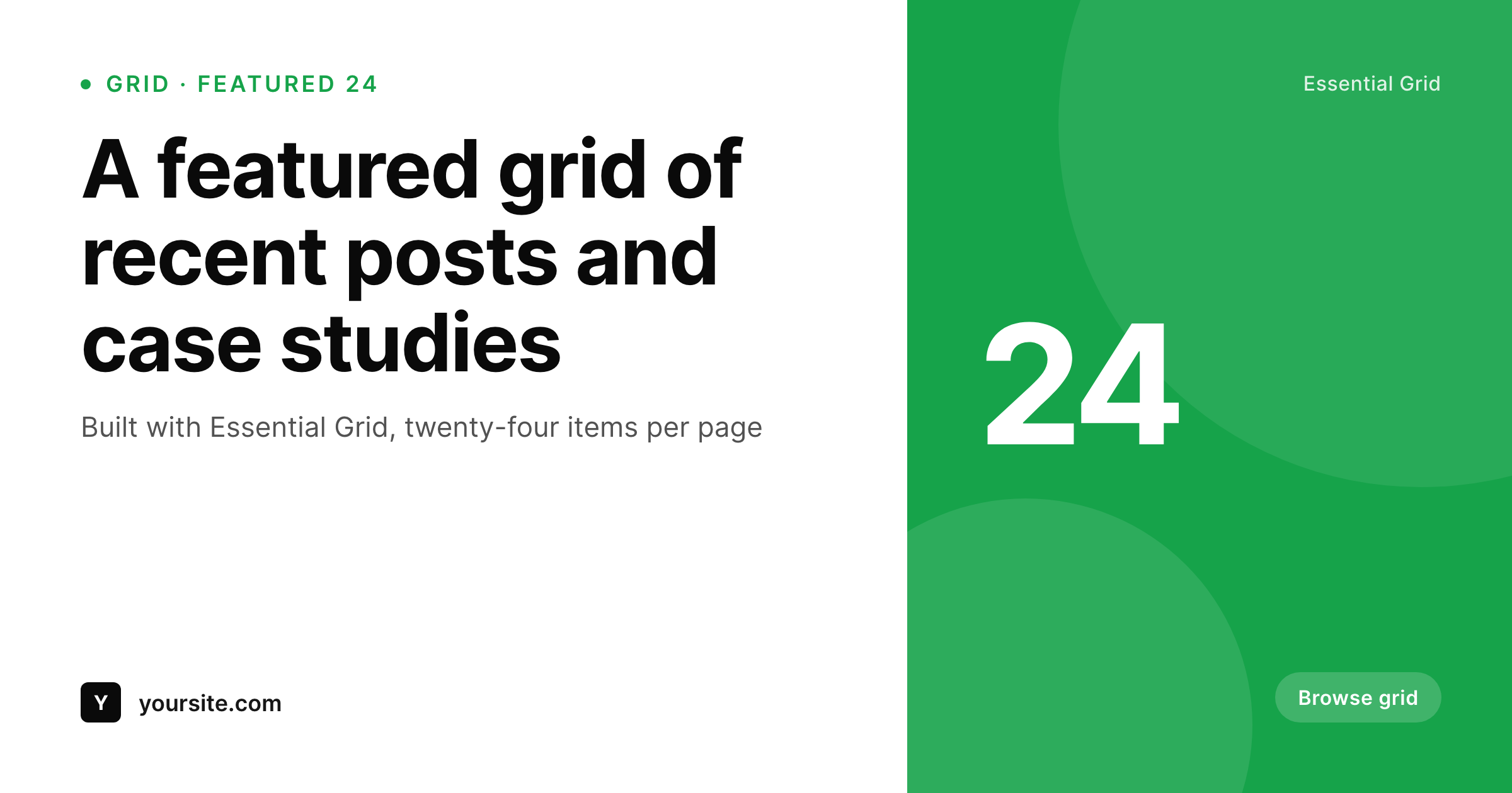 SleekPixel example output for Essential Grid