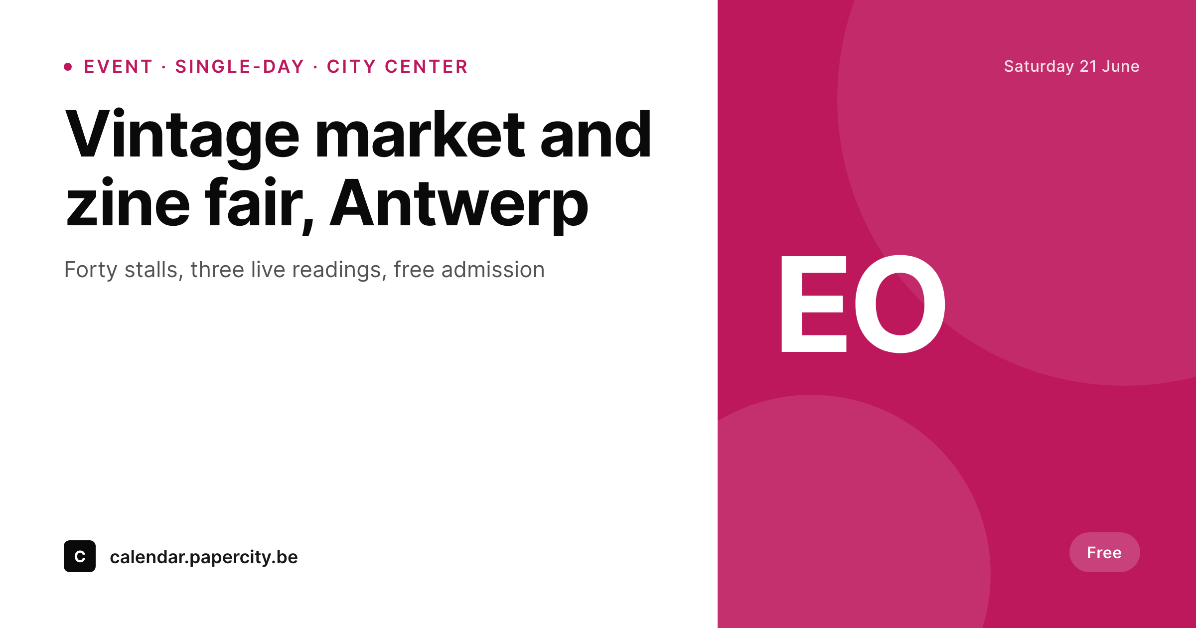 SleekPixel example output for EventOn events