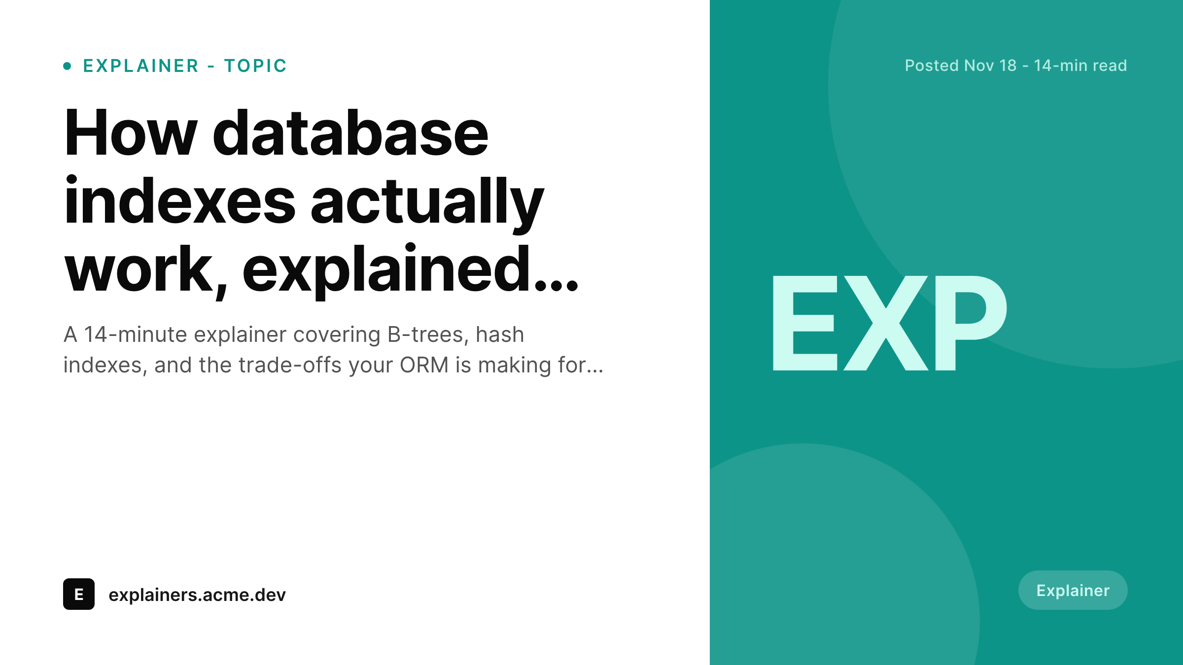 SleekPixel example output for explainer essay card