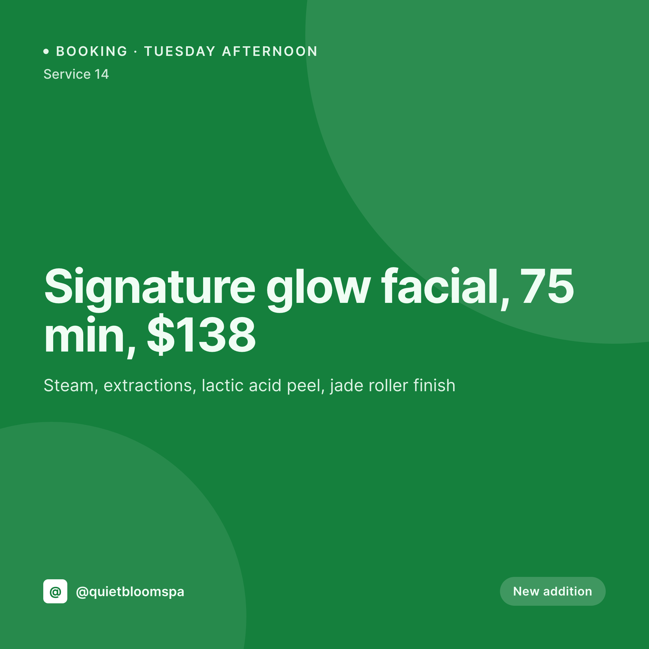 SleekPixel example output for facial spa