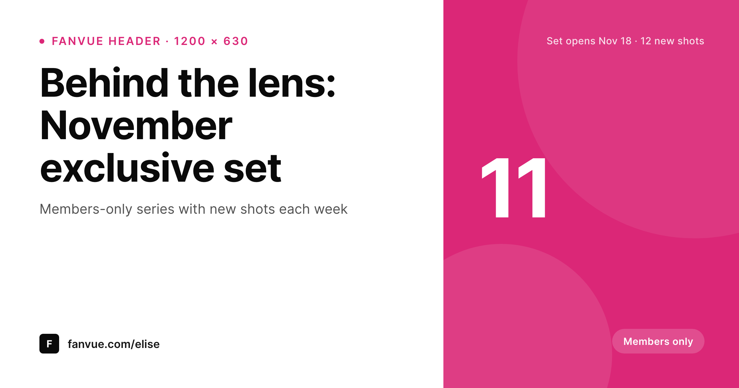 SleekPixel example output for Fanvue page banner
