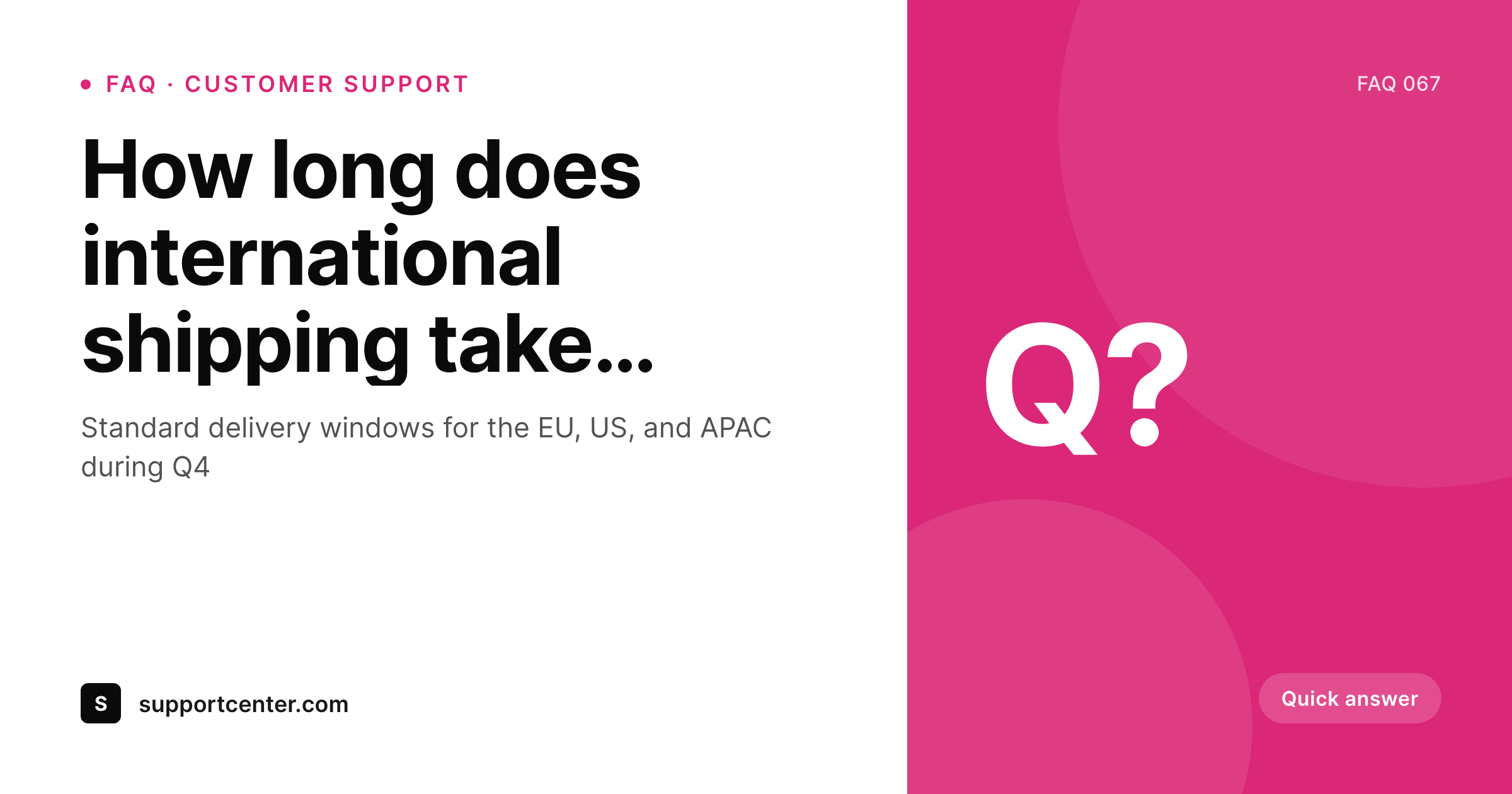 SleekPixel example output for FAQ cards