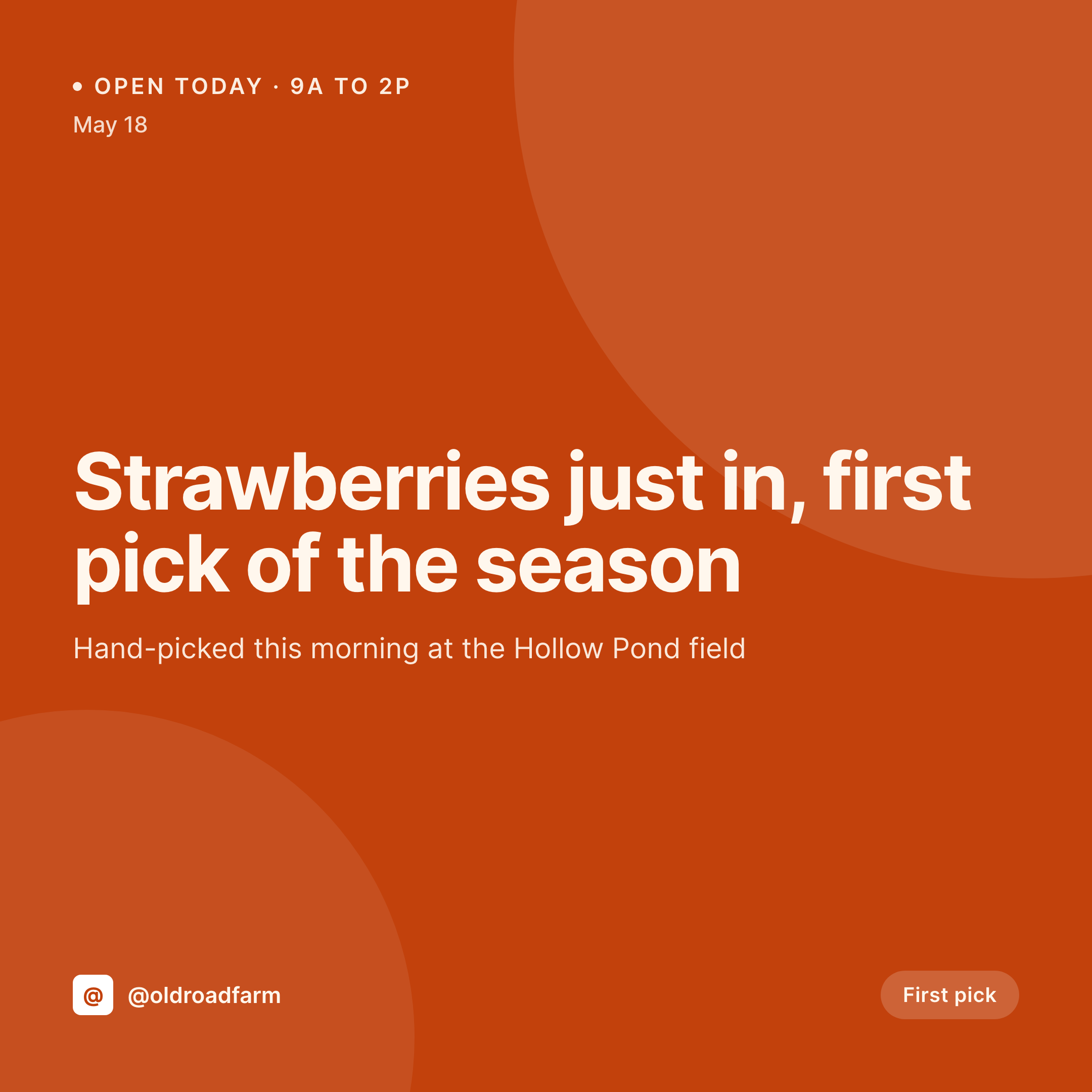 SleekPixel example output for farm stand