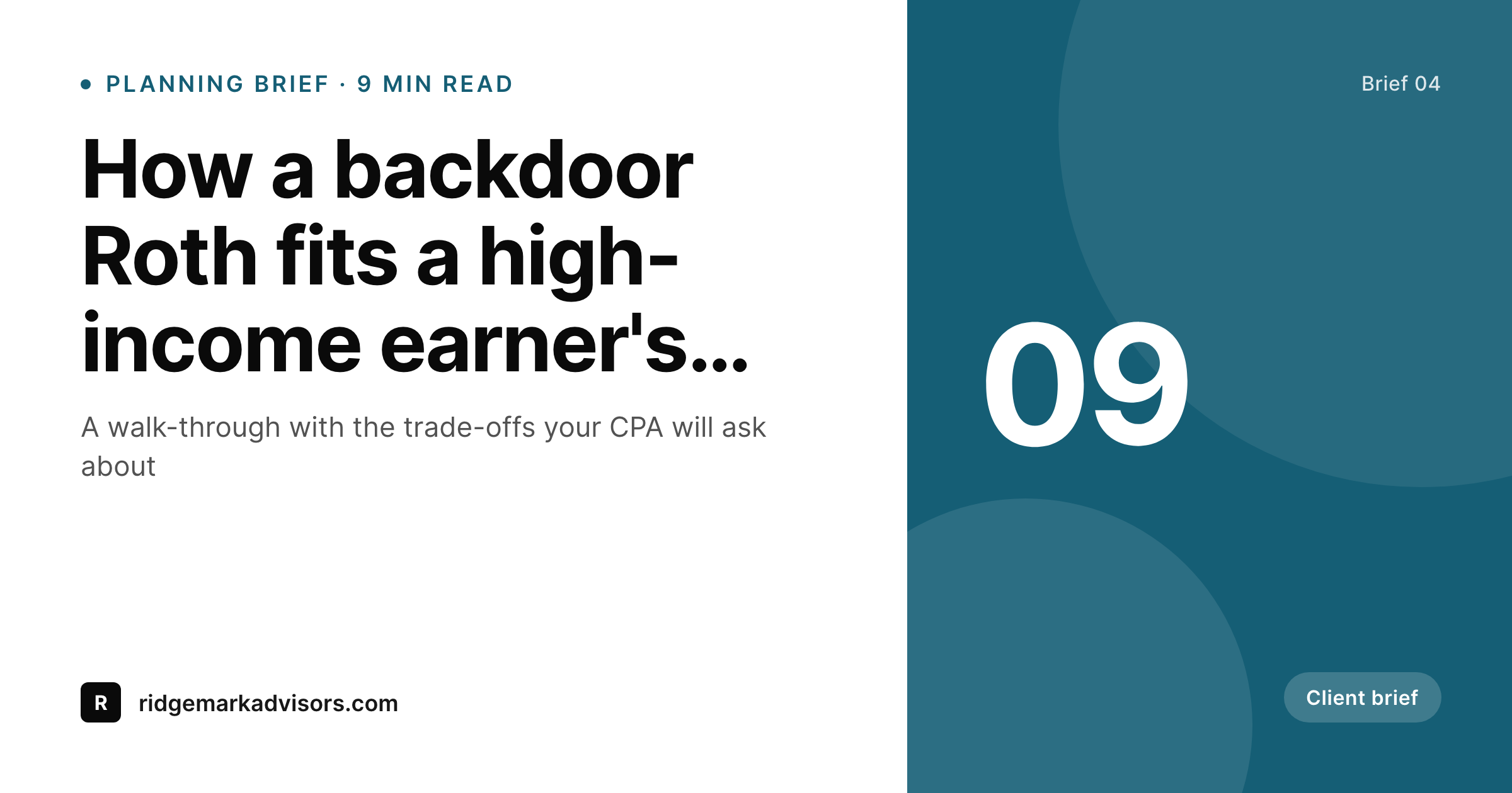 SleekPixel example output for financial planners