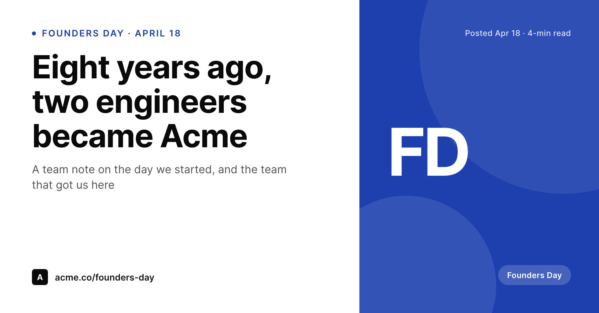 SleekPixel example output for founders day card