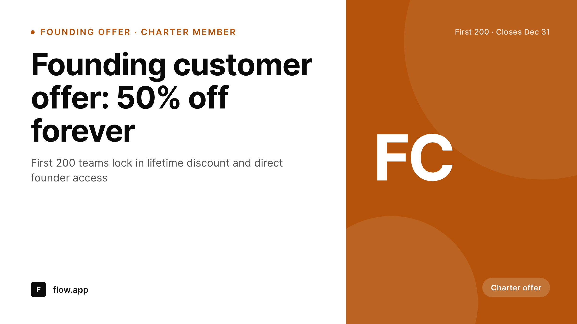 SleekPixel example output for founding customer card