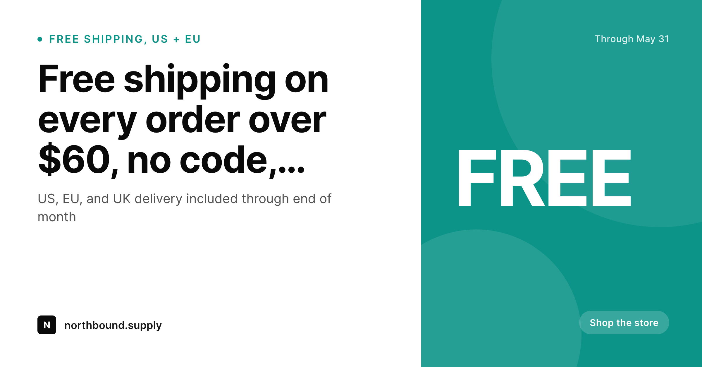 SleekPixel example output for free shipping cards