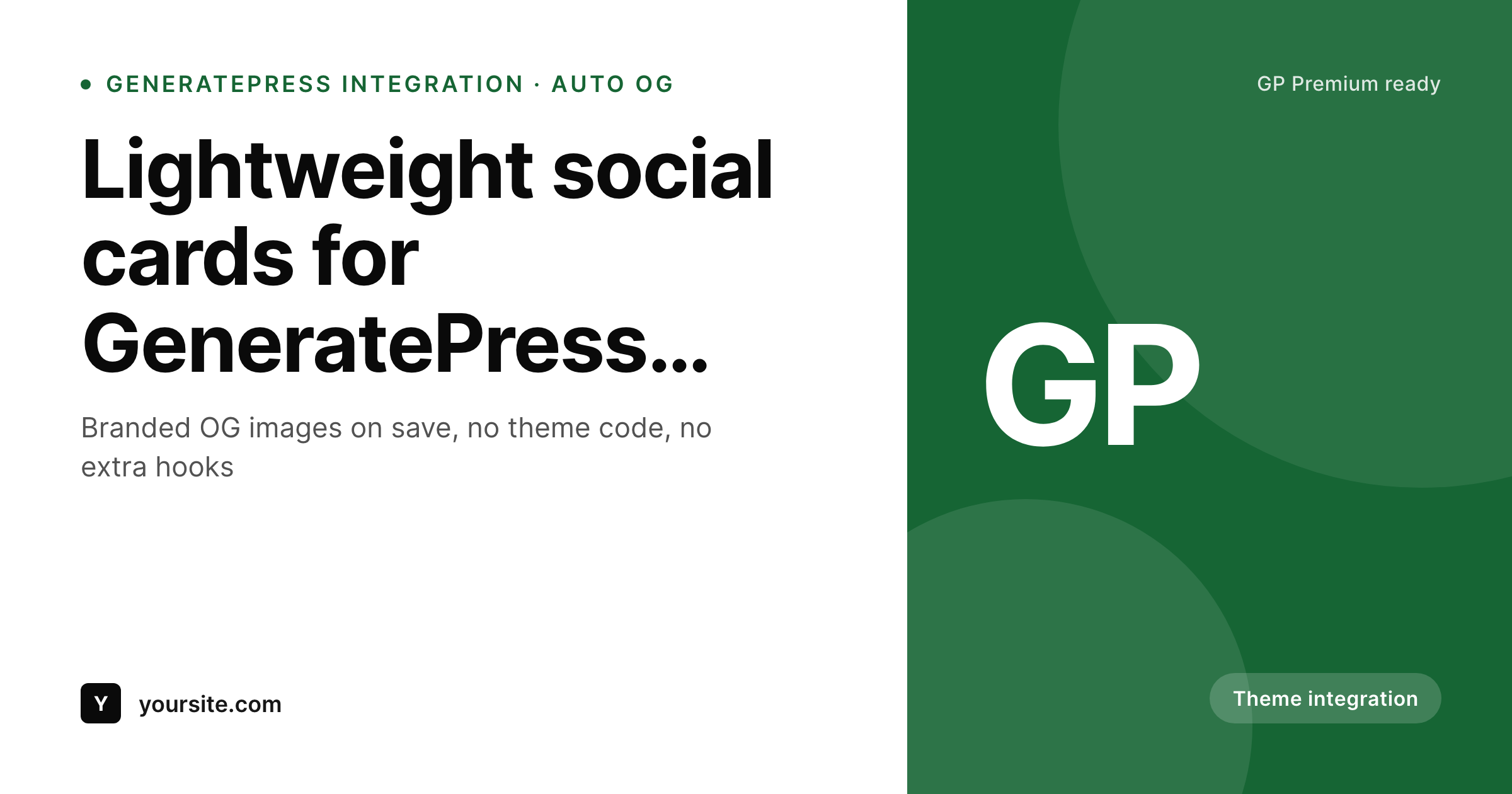 SleekPixel example output for GeneratePress theme