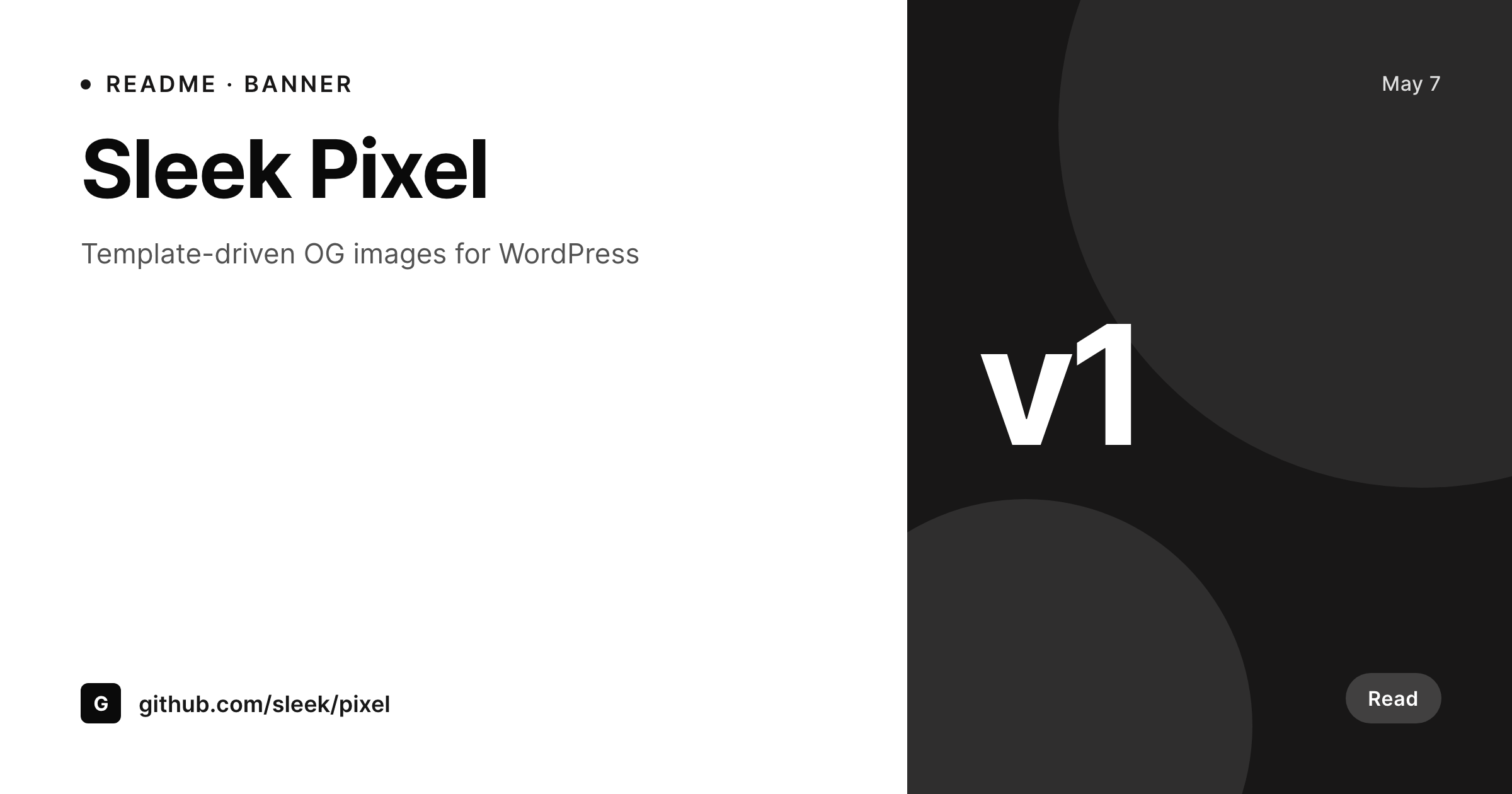 SleekPixel example output for GitHub README banners
