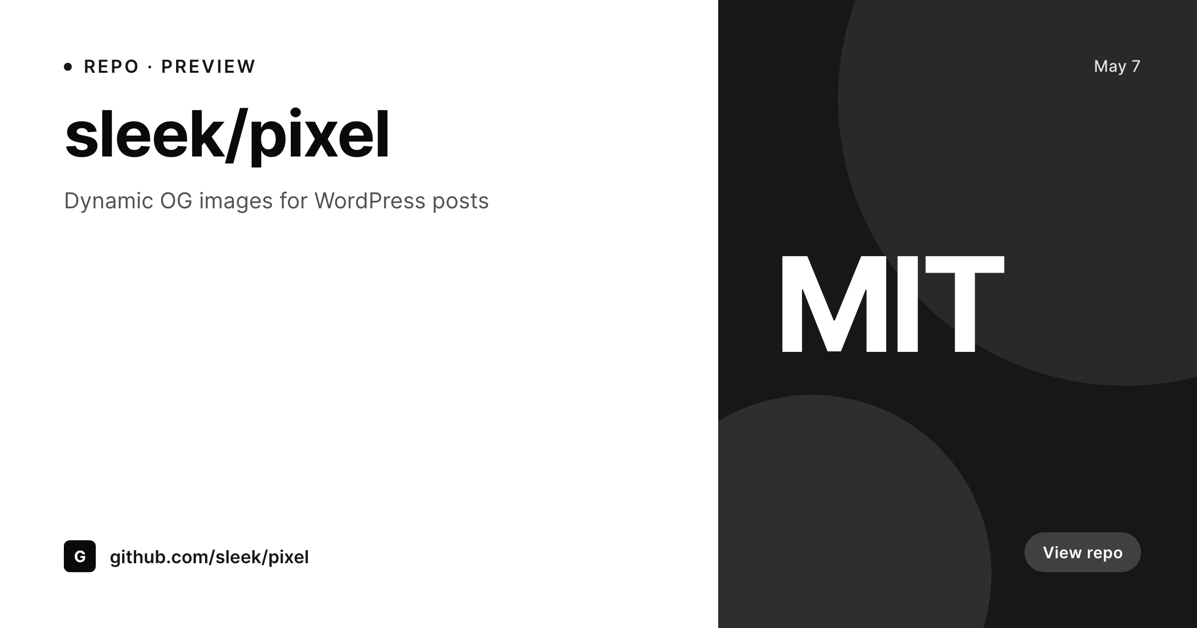 SleekPixel example output for GitHub social preview images