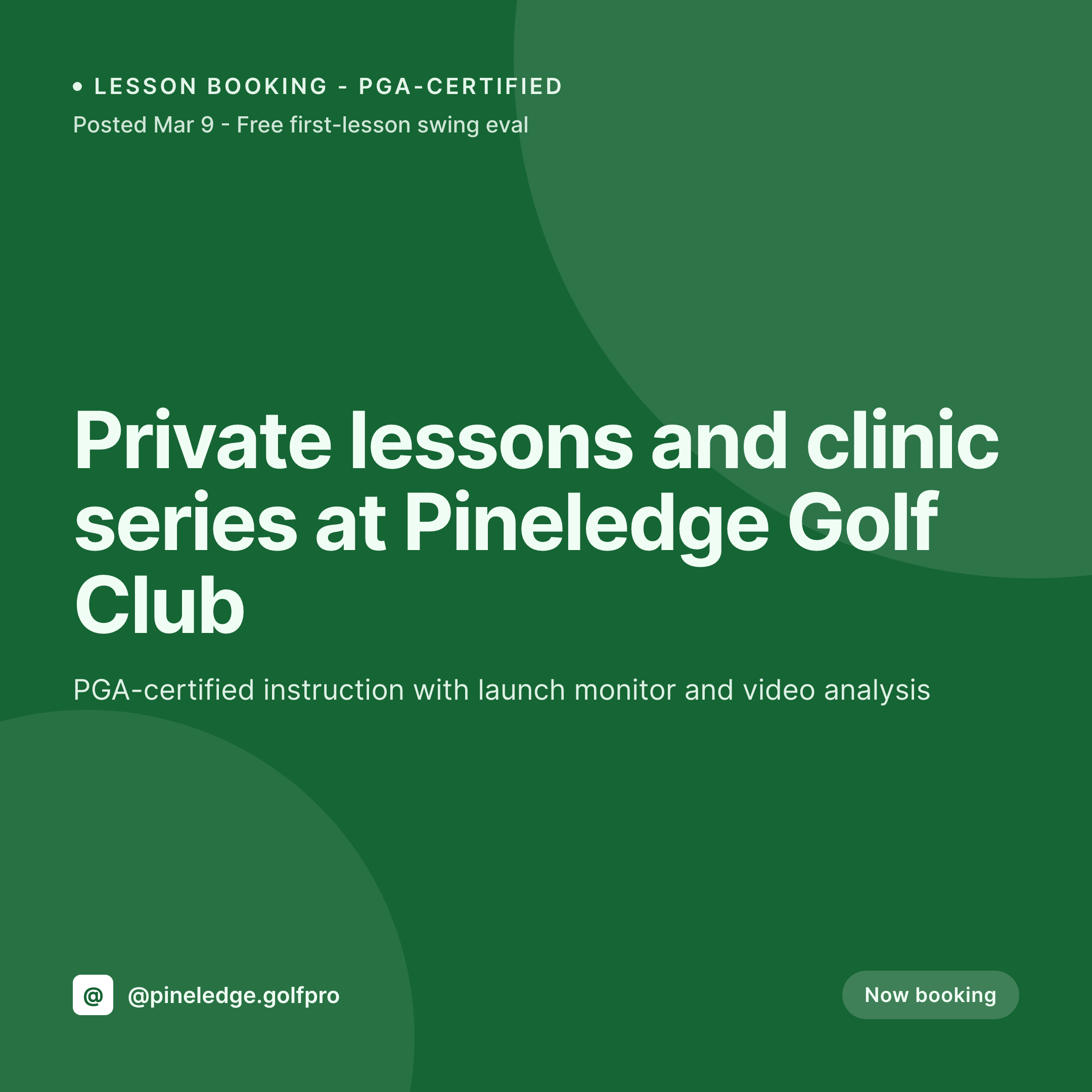 SleekPixel example output for golf instructor