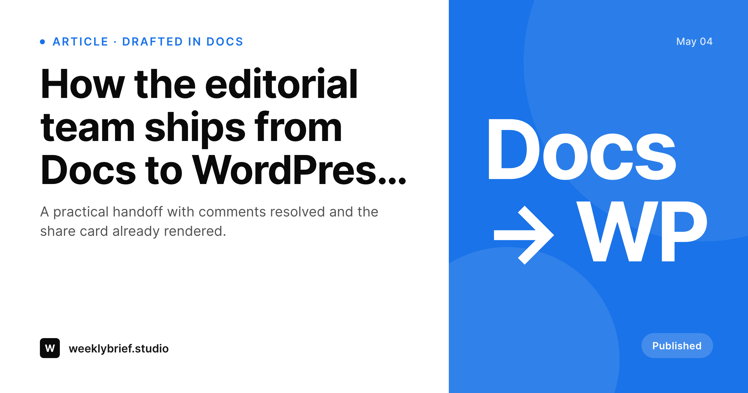 SleekPixel example output for Google Docs